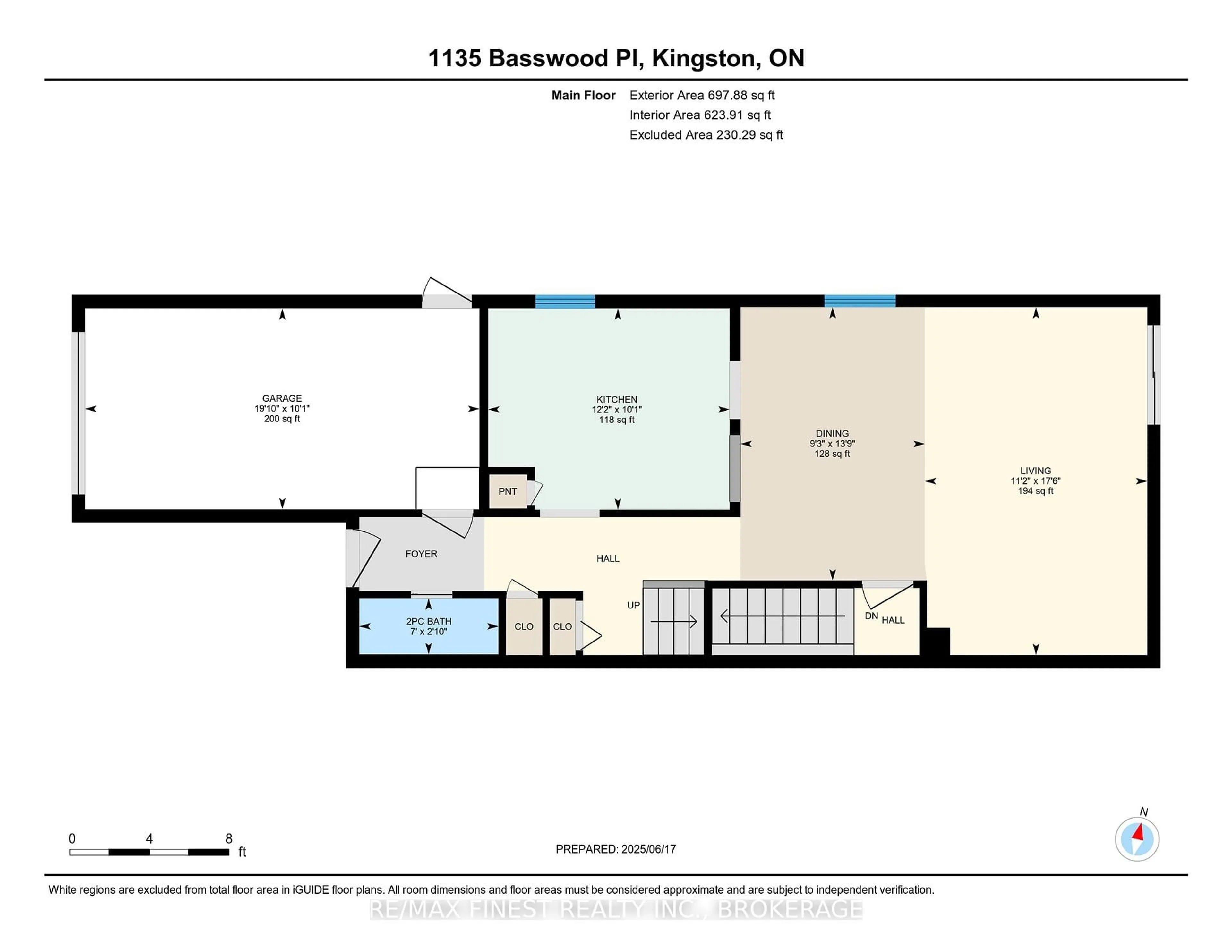 Floor plan for 1135 Basswood Pl, Kingston Ontario K7P 1K4