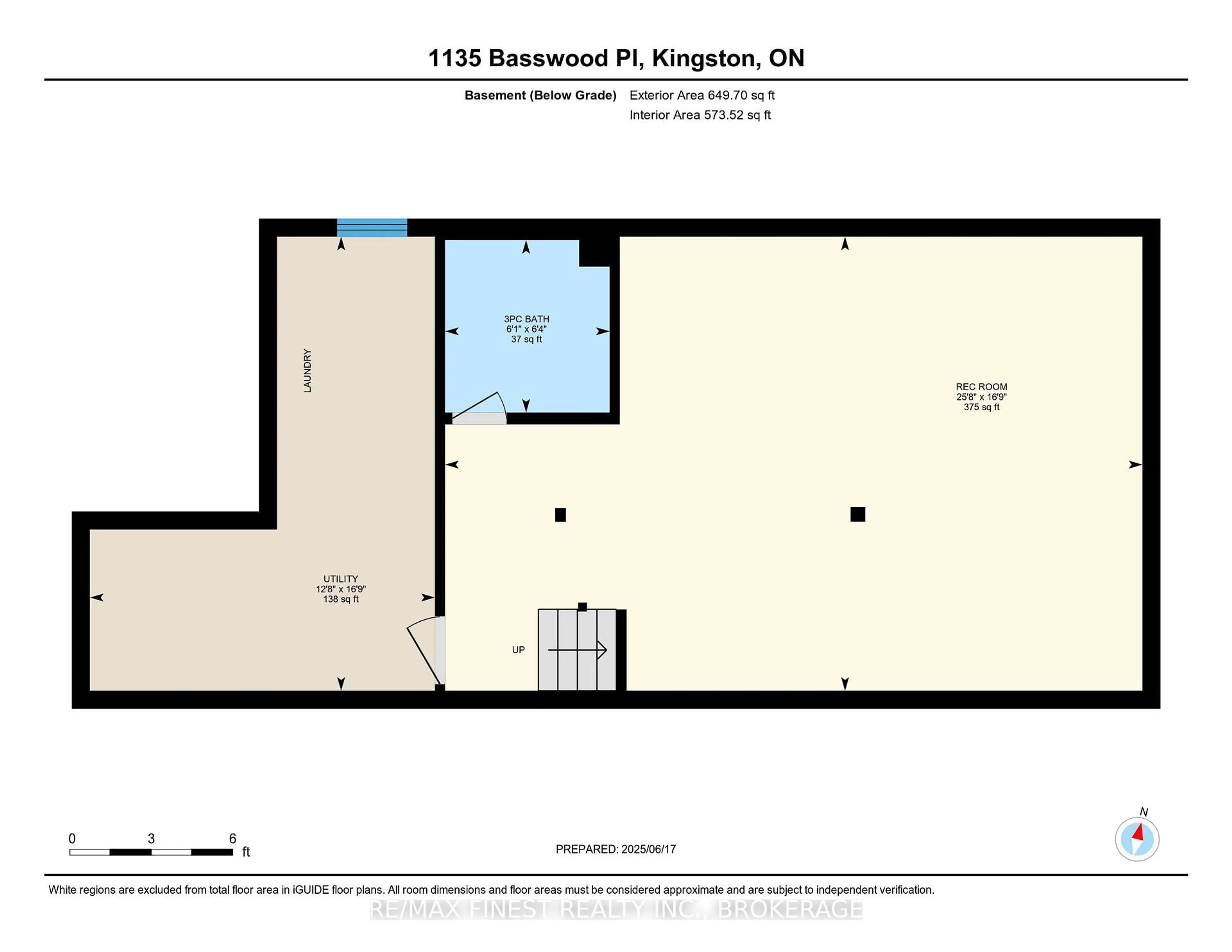 Floor plan for 1135 Basswood Pl, Kingston Ontario K7P 1K4