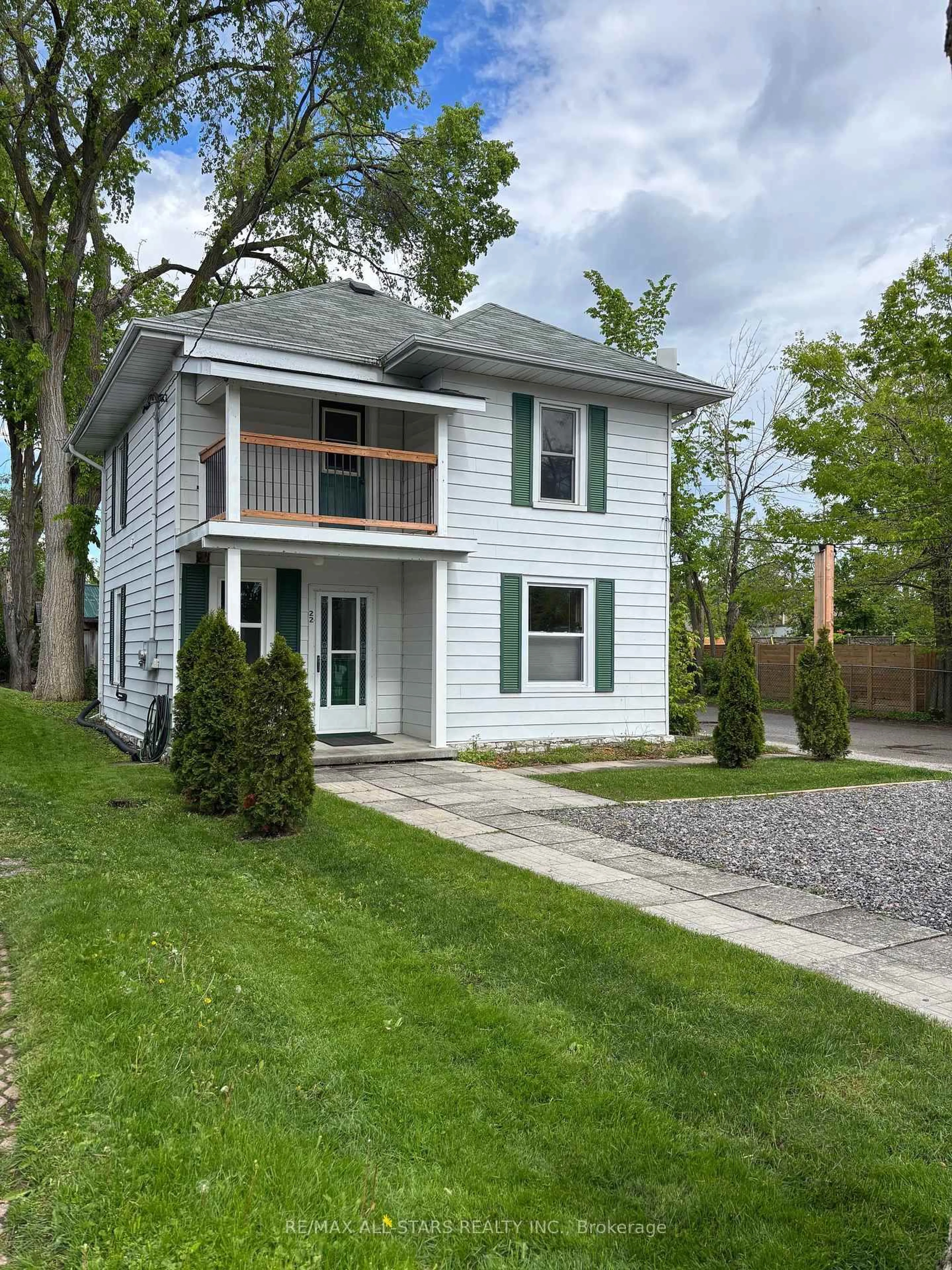 Home with vinyl exterior material, street for 22 Sherwood St, Kawartha Lakes Ontario K0M 1A0
