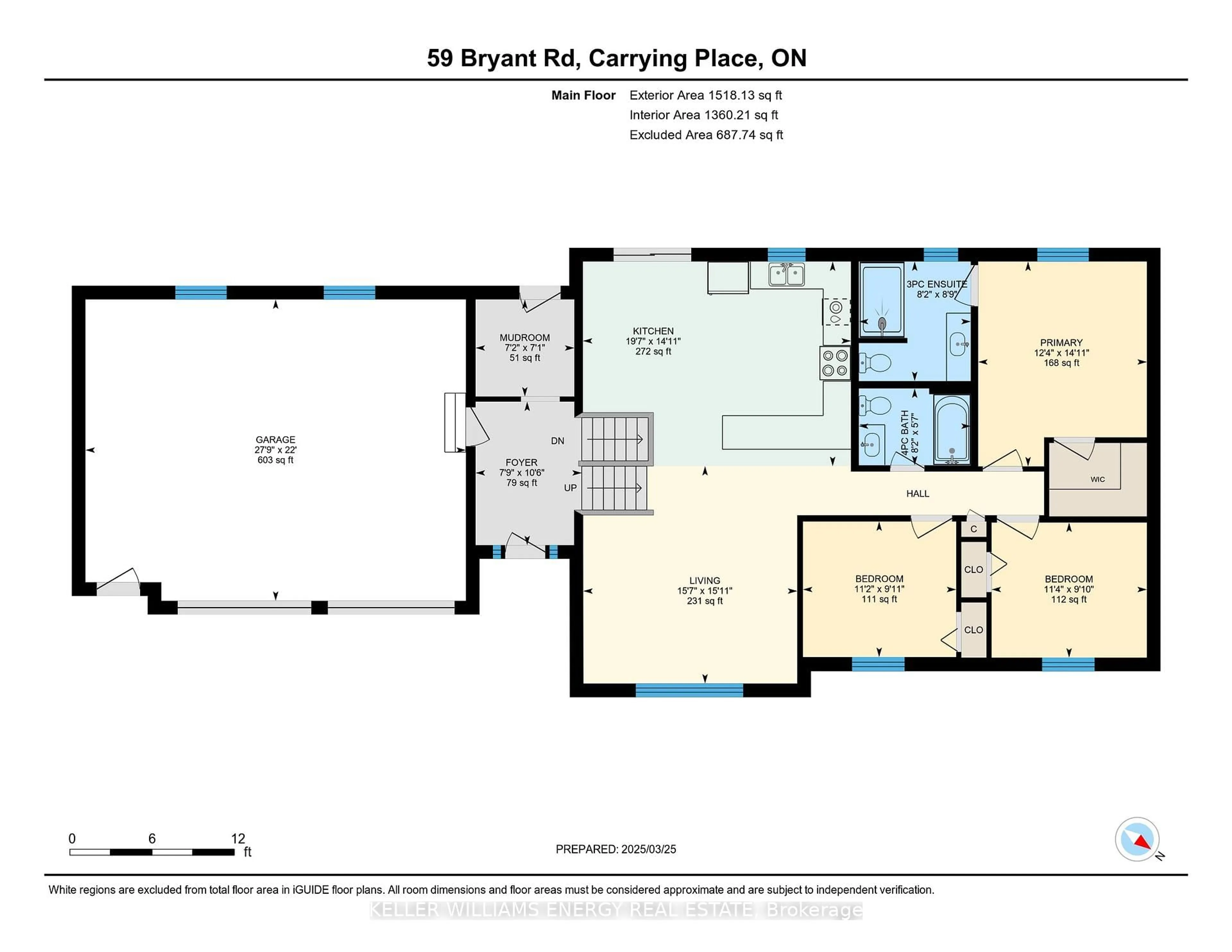 Floor plan for 59 Bryant Rd, Prince Edward County Ontario K0K 1L0