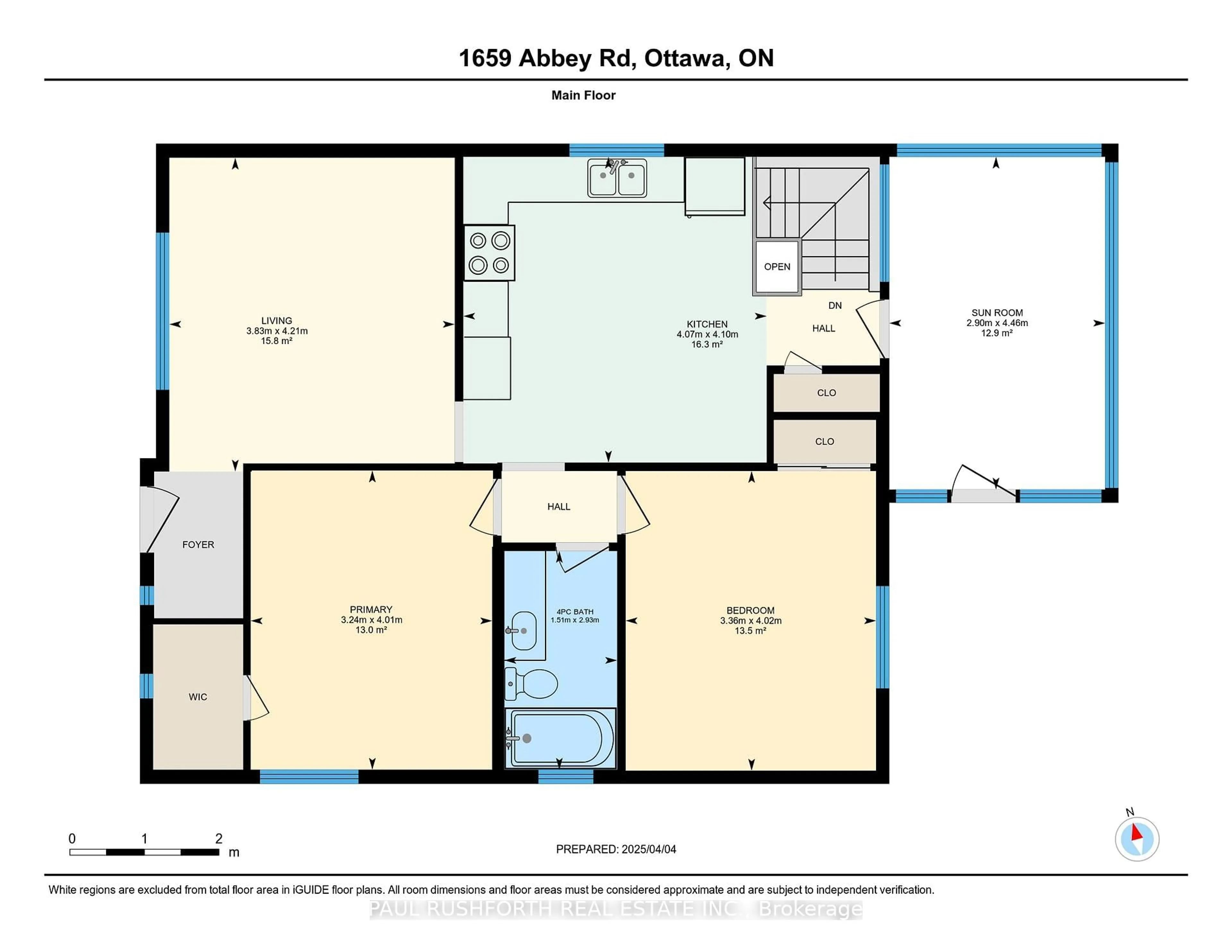 Floor plan for 1659 Abbey Rd, Ottawa Ontario K1G 0H4