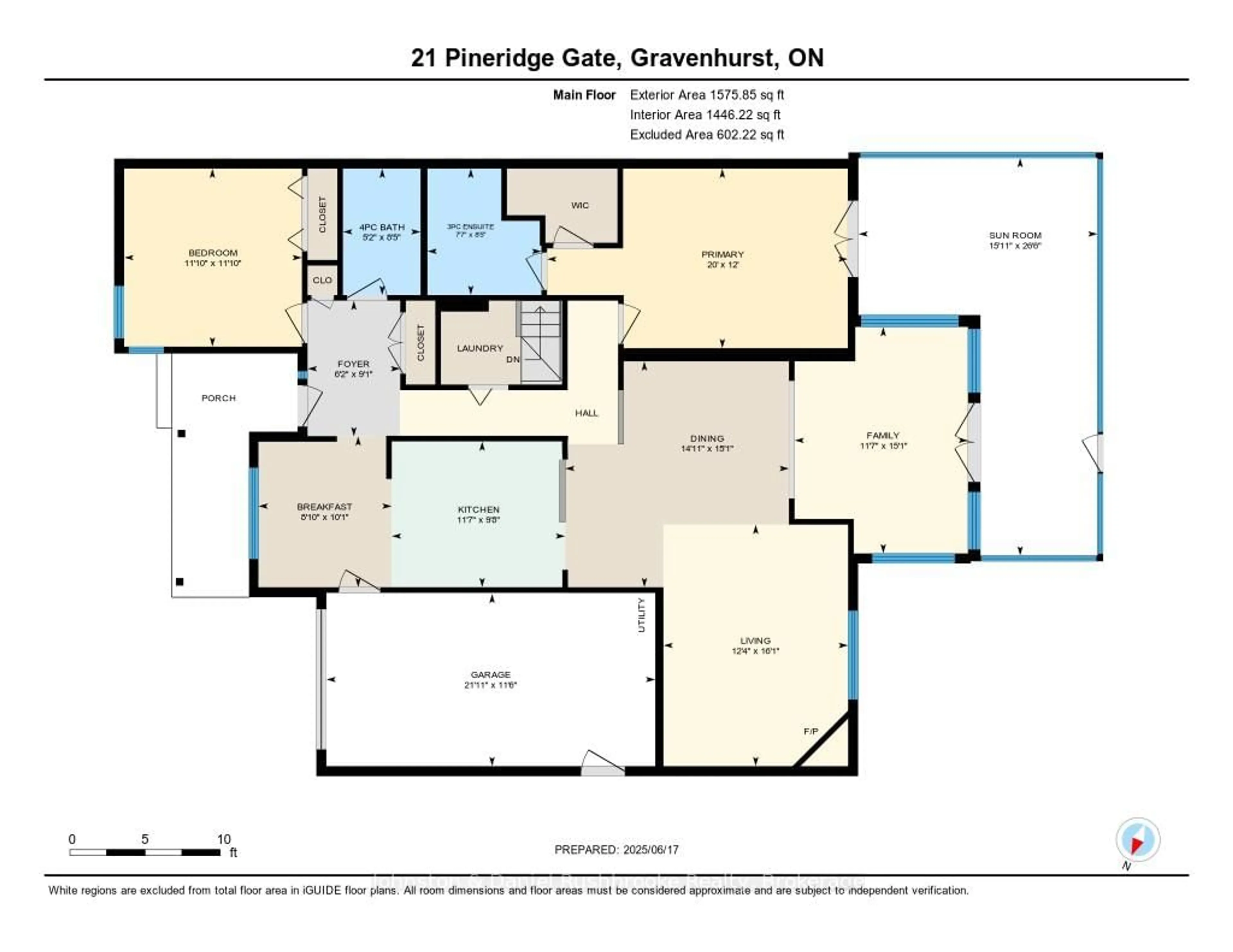 Floor plan for 21 Pineridge Gate, Gravenhurst Ontario P1P 1Y4