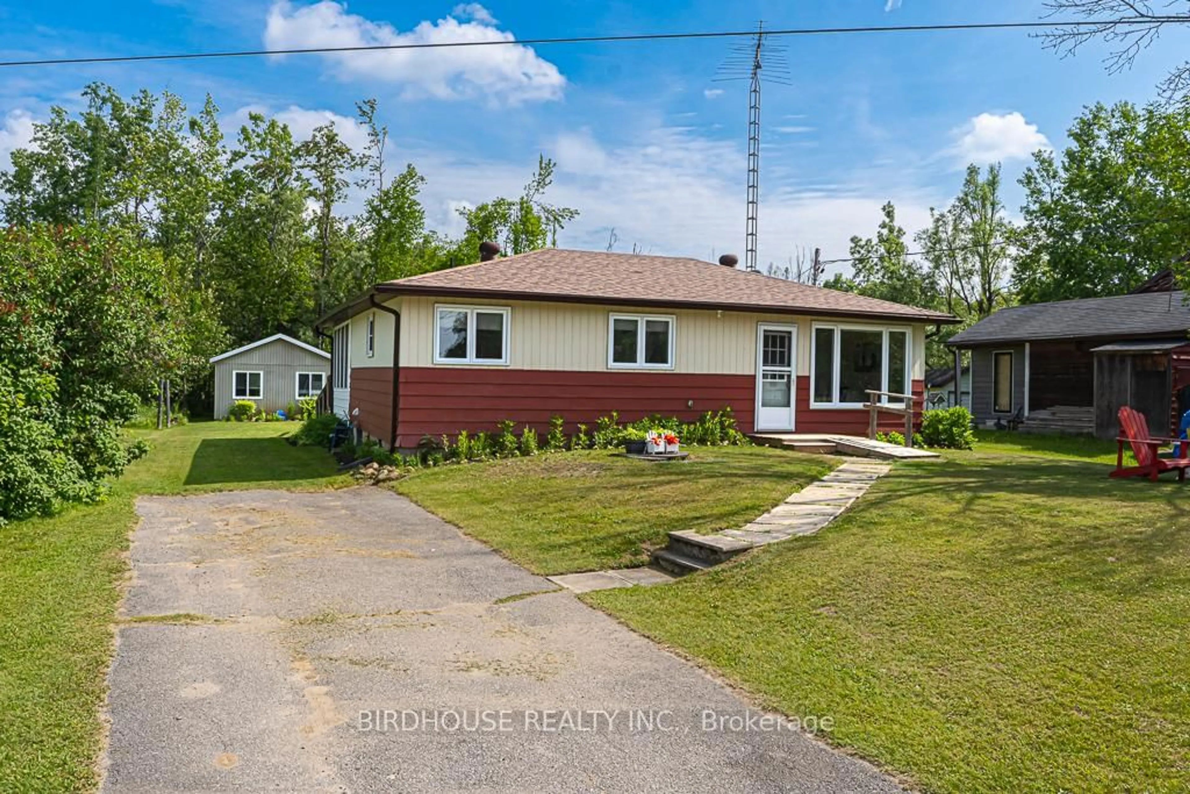 A pic from outside/outdoor area/front of a property/back of a property/a pic from drone, street for 62 Fells Bay Rd, Kawartha Lakes Ontario K0M 1N0