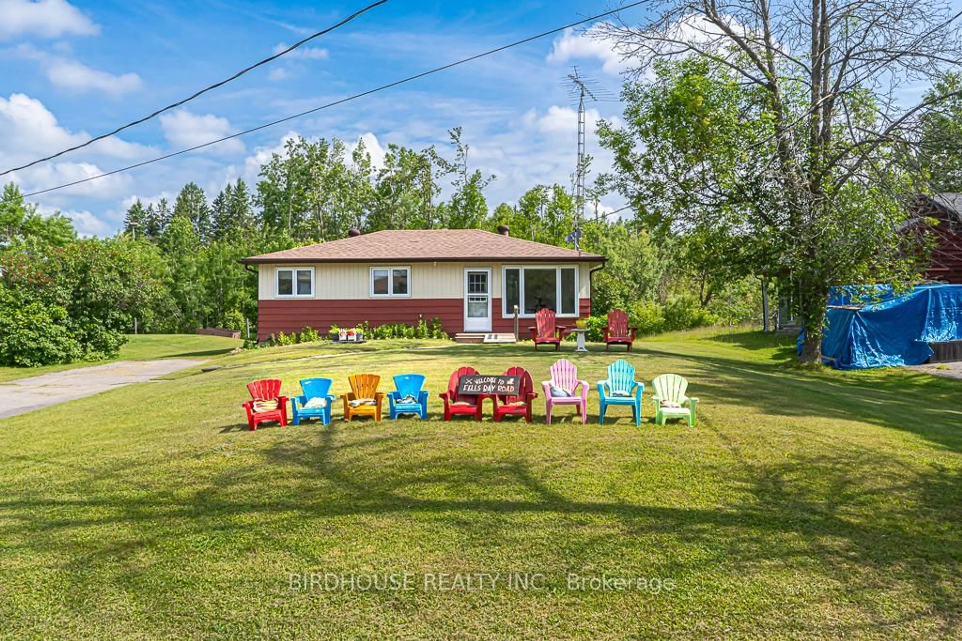 A pic from outside/outdoor area/front of a property/back of a property/a pic from drone, water/lake/river/ocean view for 62 Fells Bay Rd, Kawartha Lakes Ontario K0M 1N0