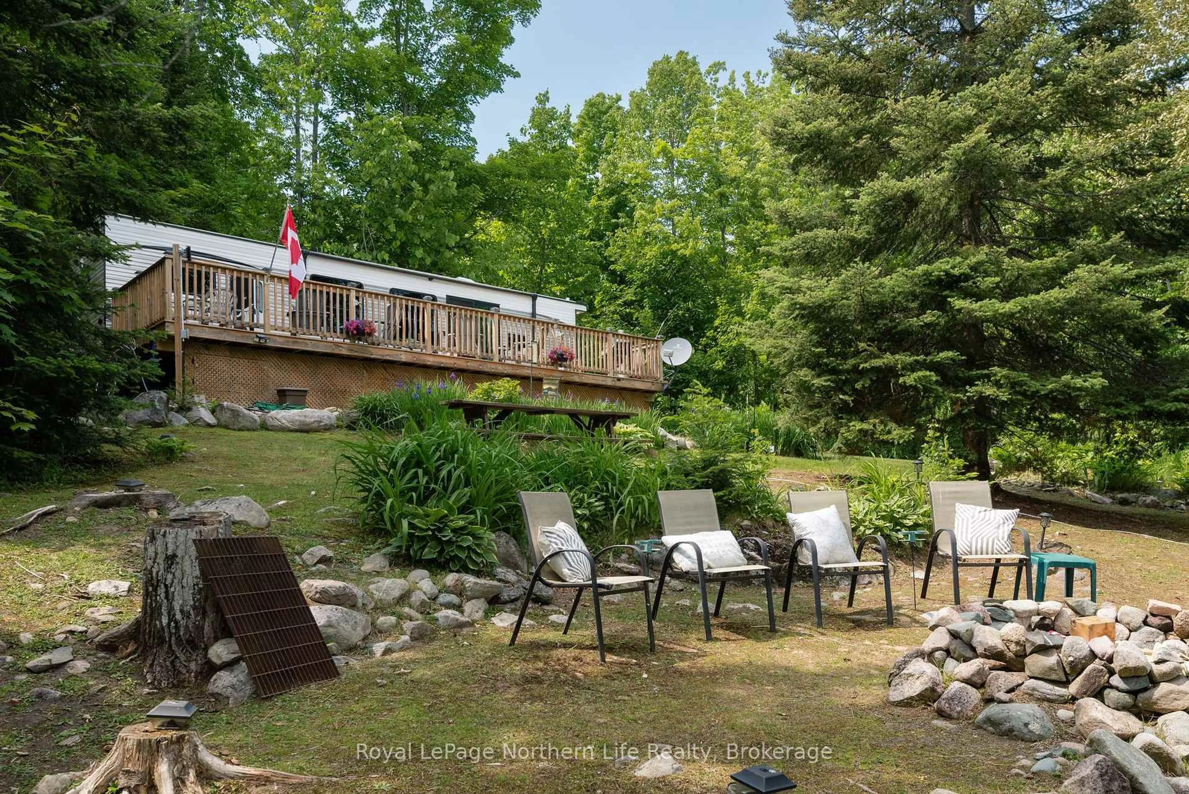 Patio, water/lake/river/ocean view for 86 St. Mary's Rd, West Nipissing Ontario P0H 1M0