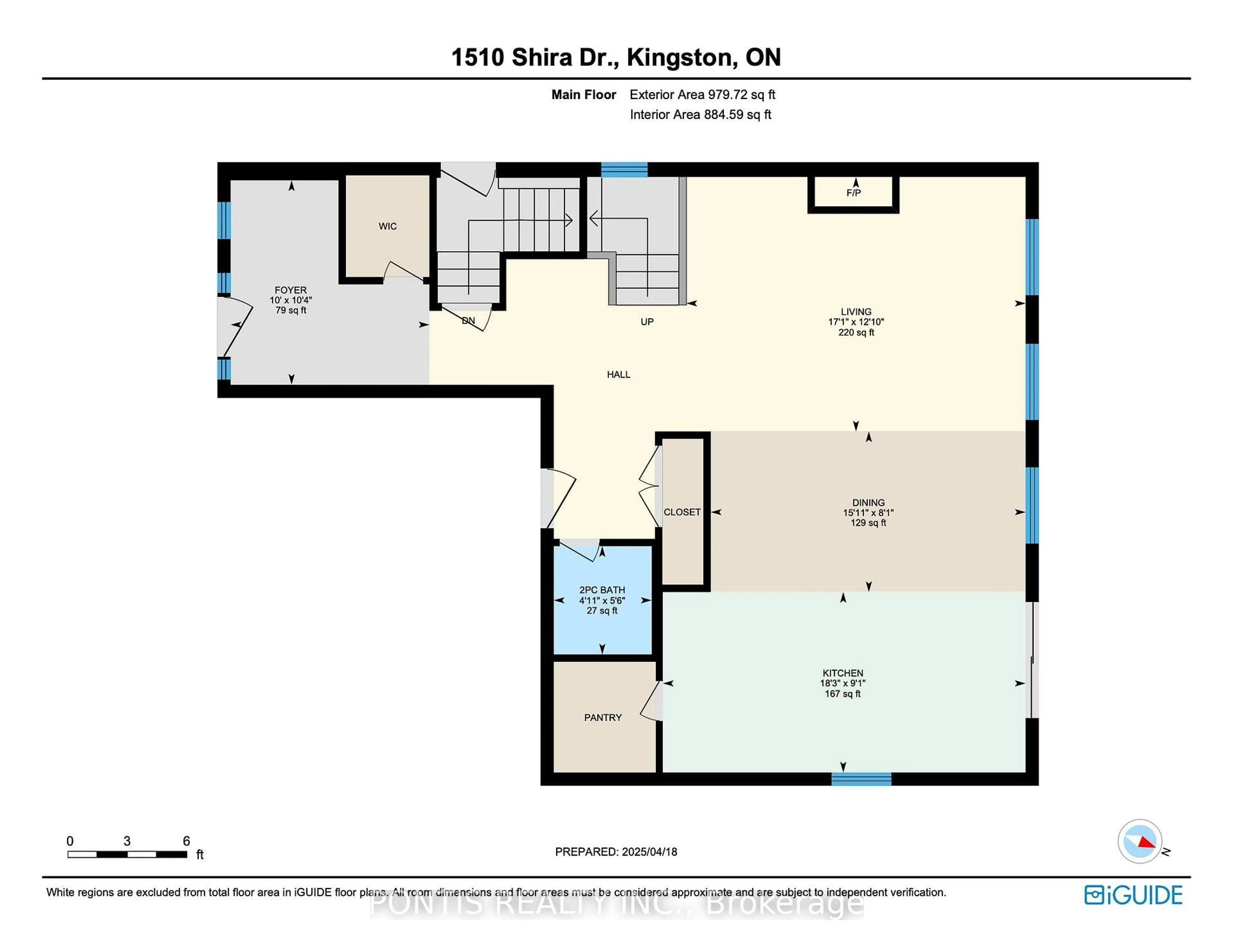 Floor plan for 1510 Shira Dr, Kingston Ontario K7P 0S3