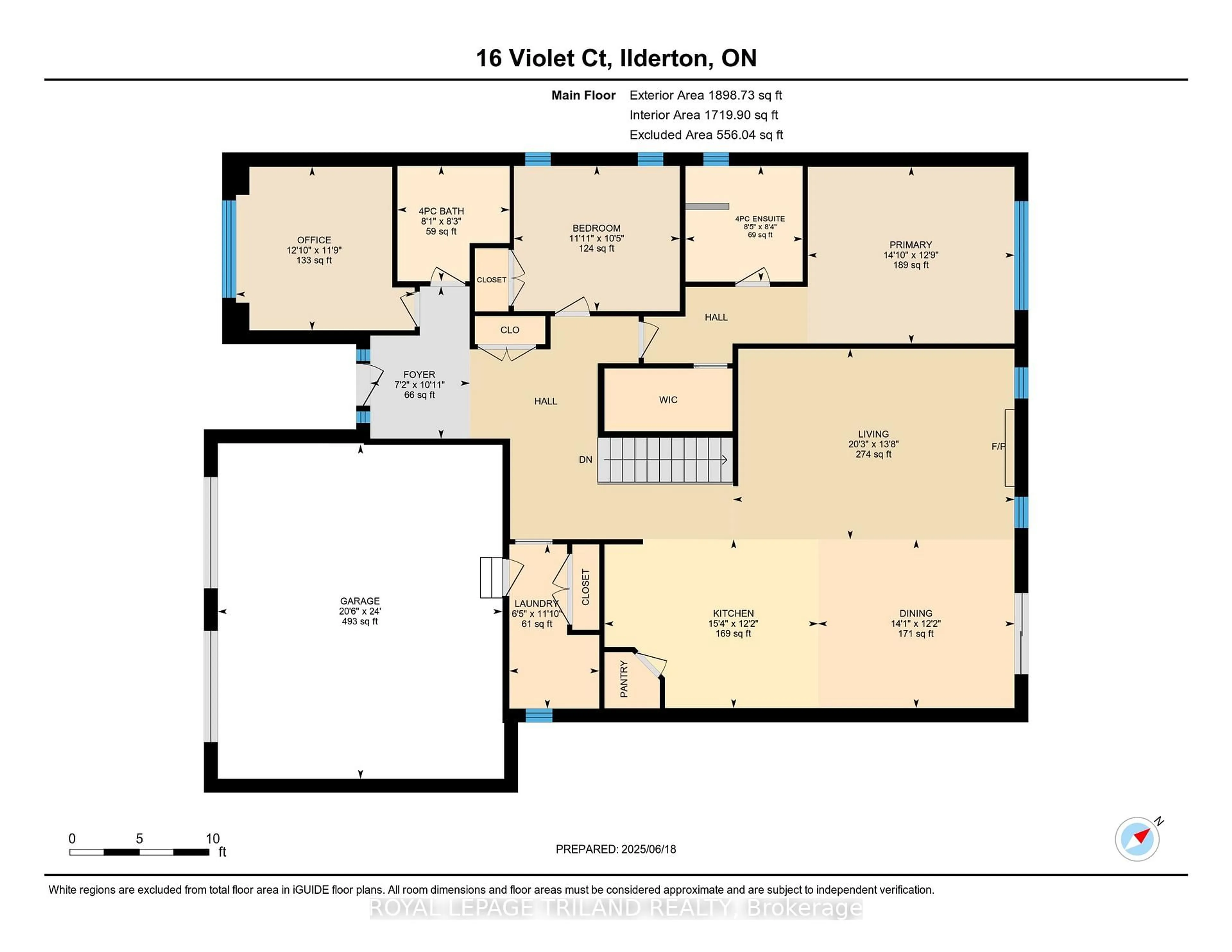 Floor plan for 16 Violet Crt, Middlesex Centre Ontario N0M 2A0