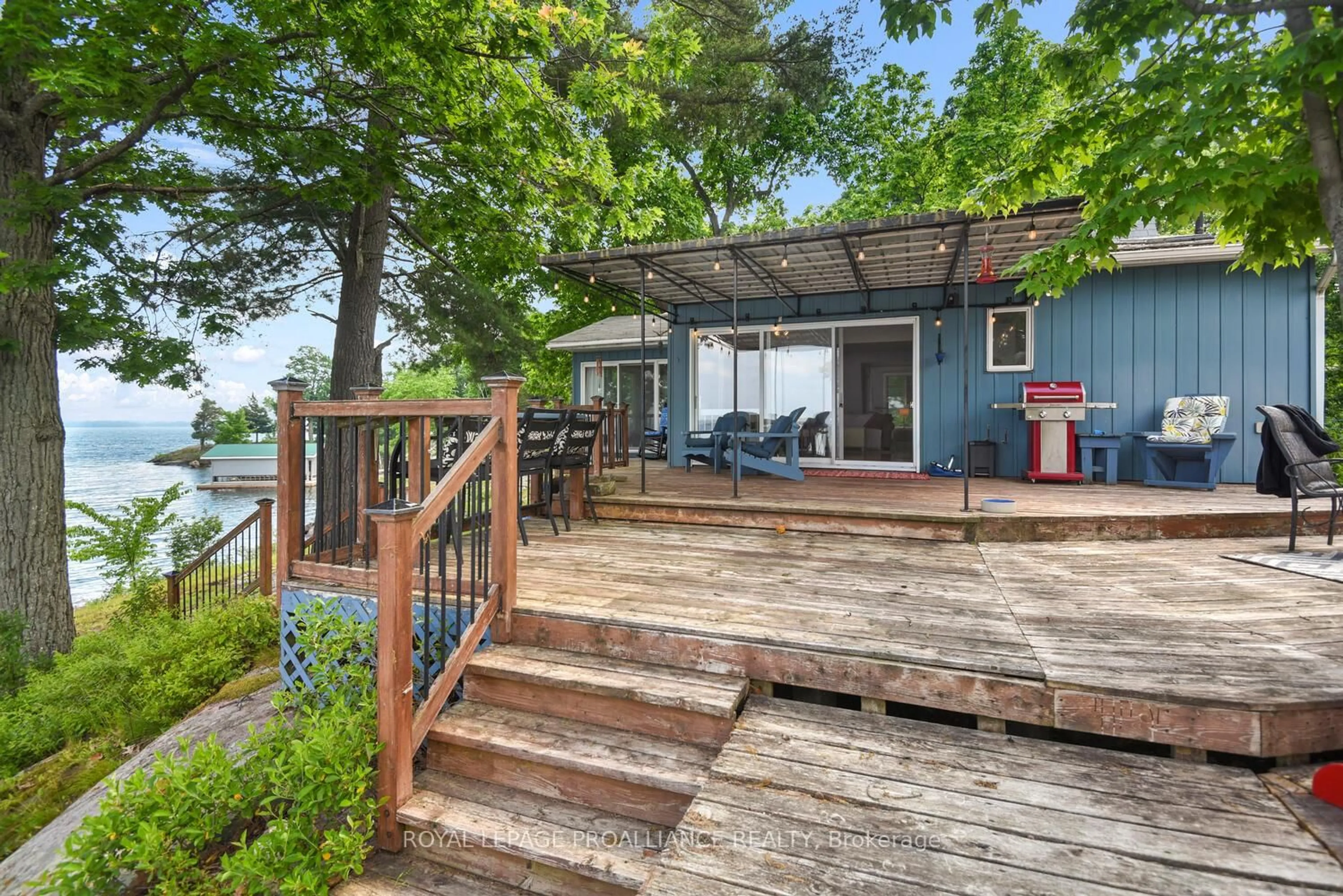 Patio, water/lake/river/ocean view for 68A Grenadier Island, Leeds and the Thousand Islands Ontario K0E 1R0
