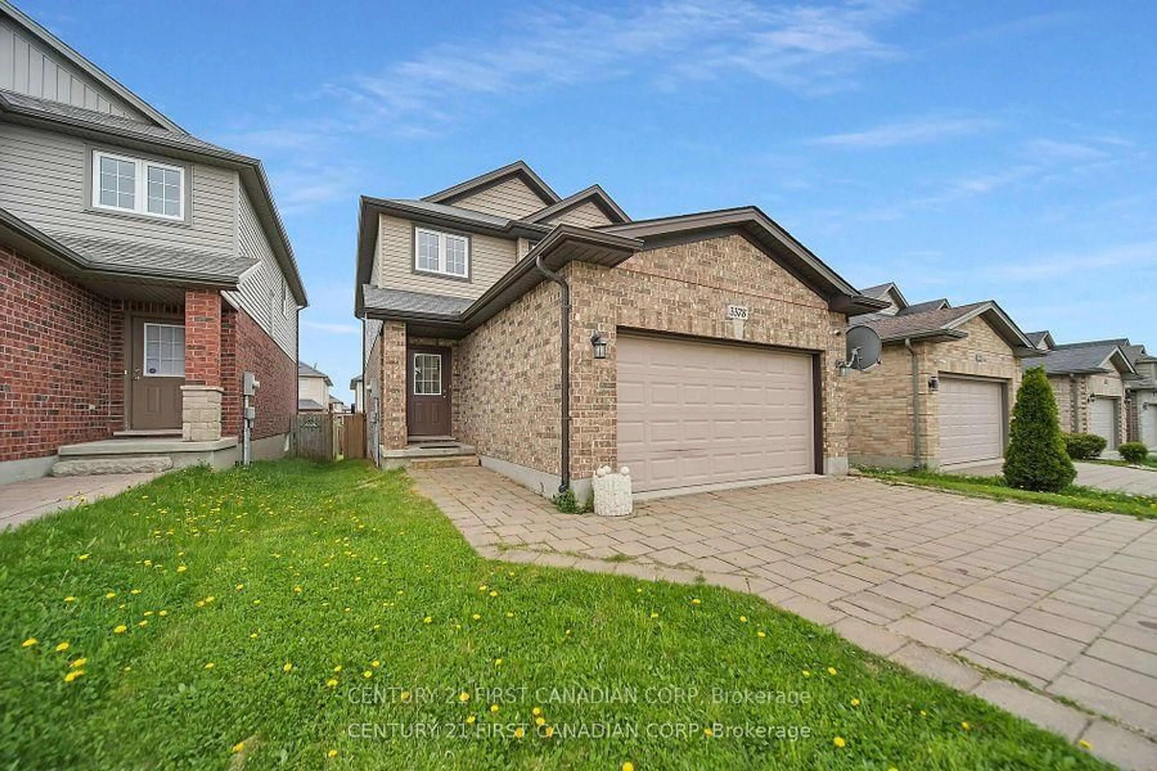 Home with brick exterior material, street for 3378 Emilycarr Lane, London South Ontario N6L 0A3