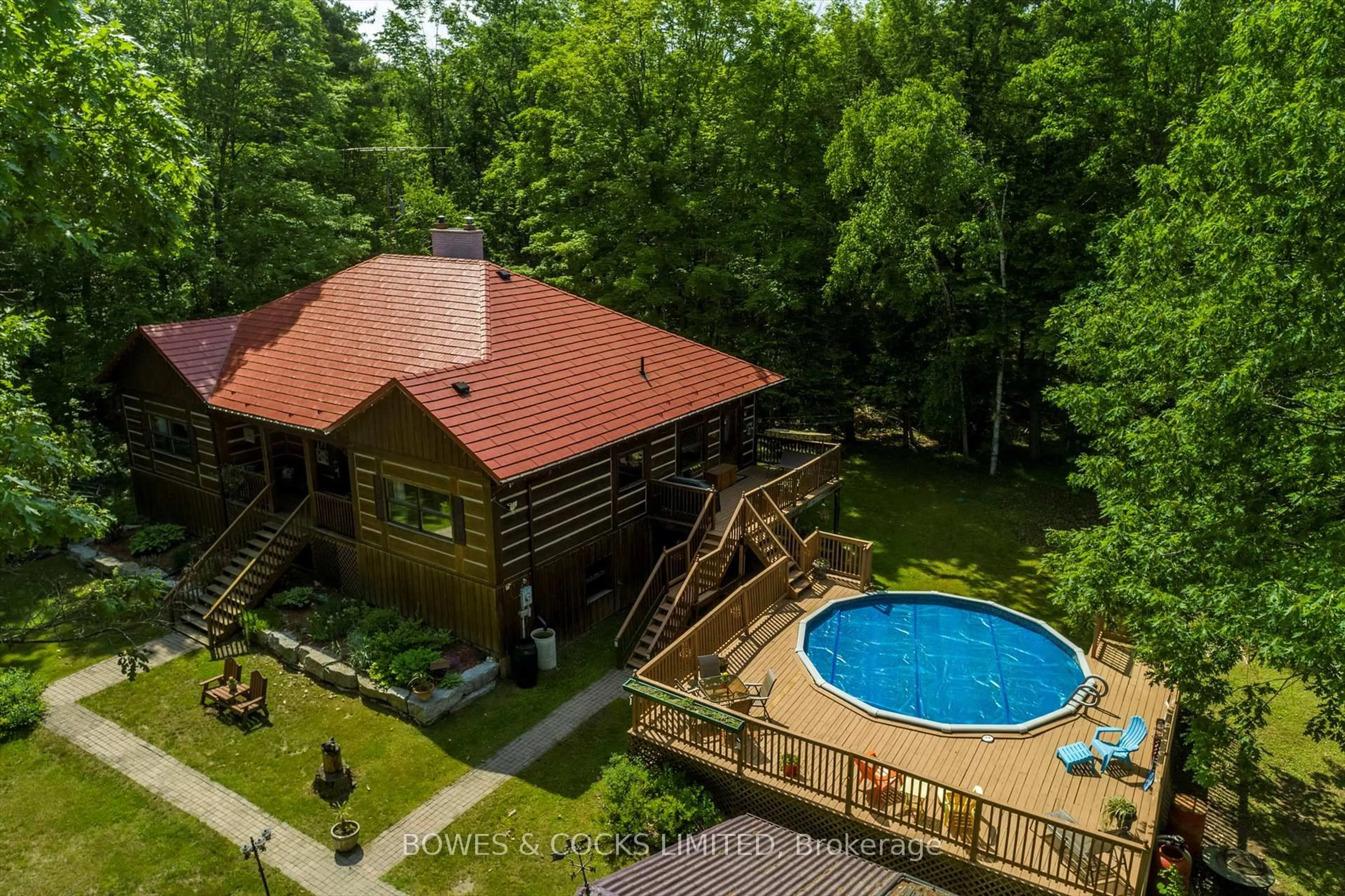 A pic from outside/outdoor area/front of a property/back of a property/a pic from drone, unknown for 575 Golf Course Rd, Douro-Dummer Ontario K0L 2H0
