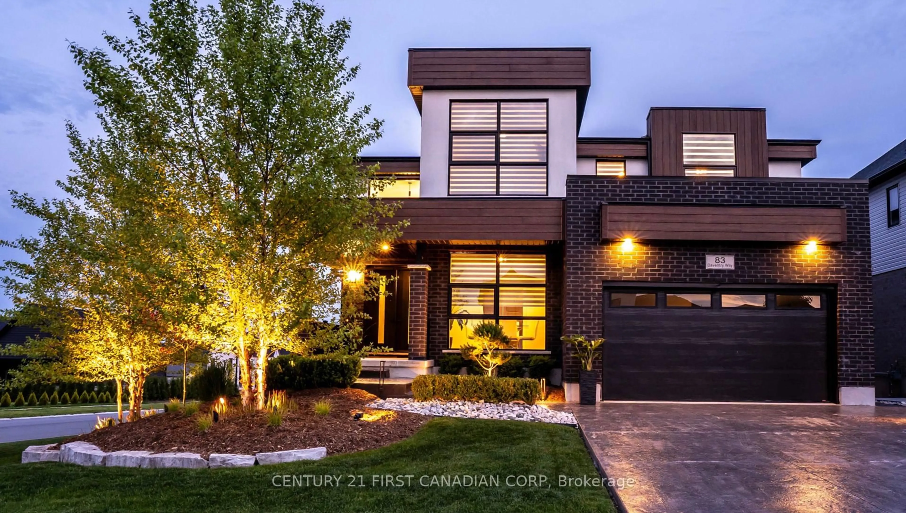 Home with brick exterior material, street for 83 Daventry Way, Middlesex Centre Ontario N0L 1R0