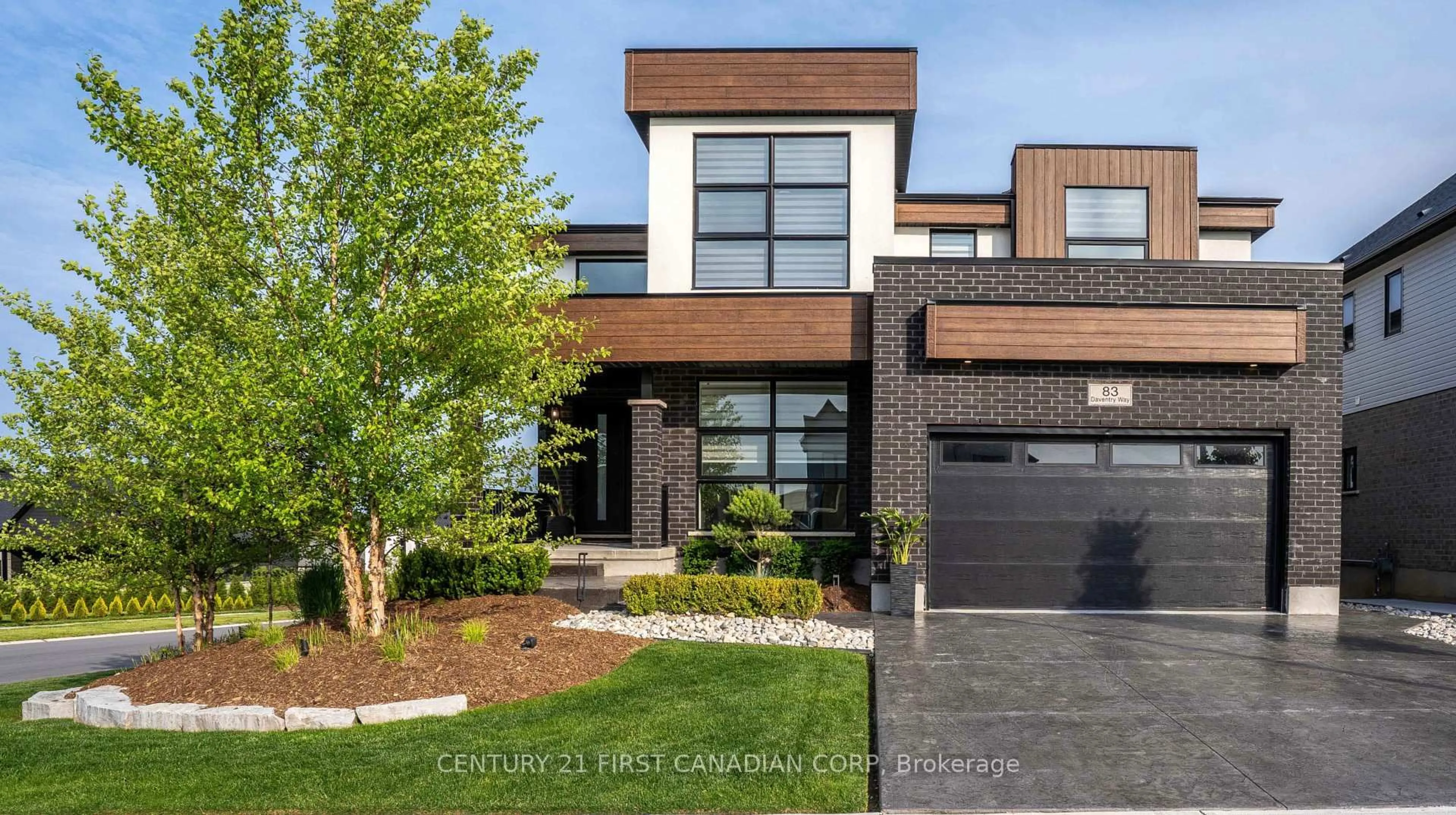 Home with brick exterior material, street for 83 Daventry Way, Middlesex Centre Ontario N0L 1R0