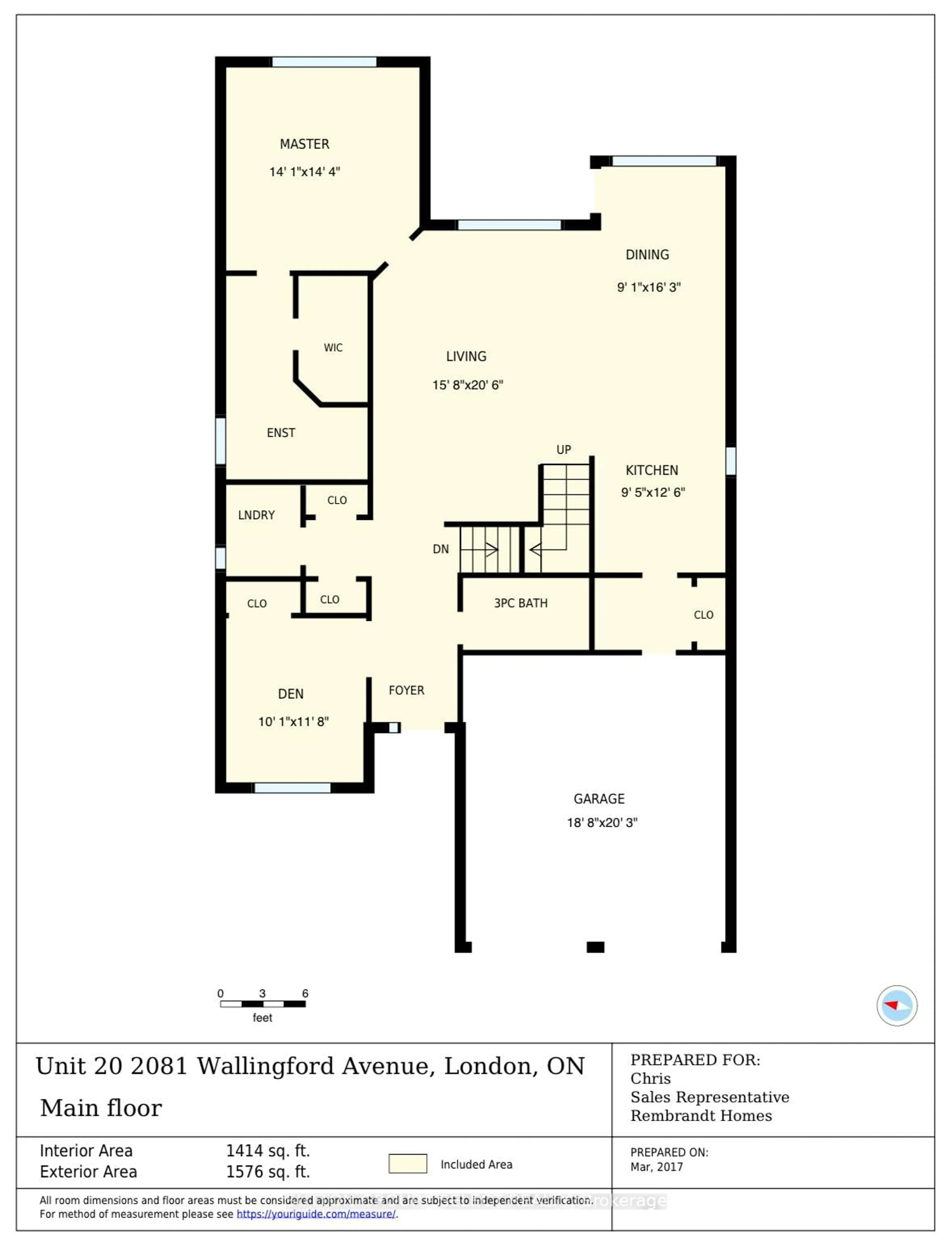 Floor plan for 2081 Wallingford Ave #20, London North Ontario N6G 0K1