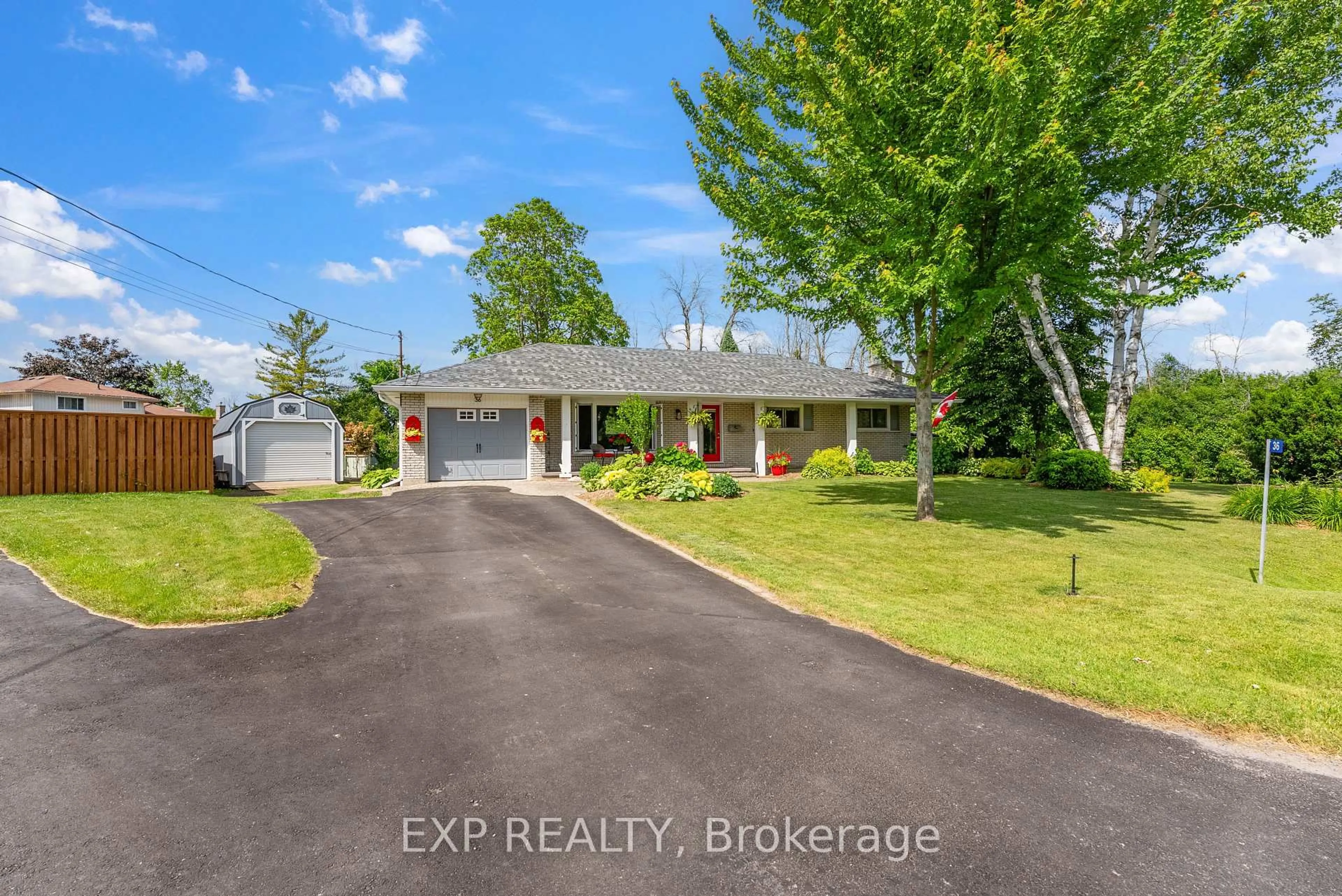 A pic from outside/outdoor area/front of a property/back of a property/a pic from drone, street for 36 Rockhill Crt, Quinte West Ontario K8R 1G3