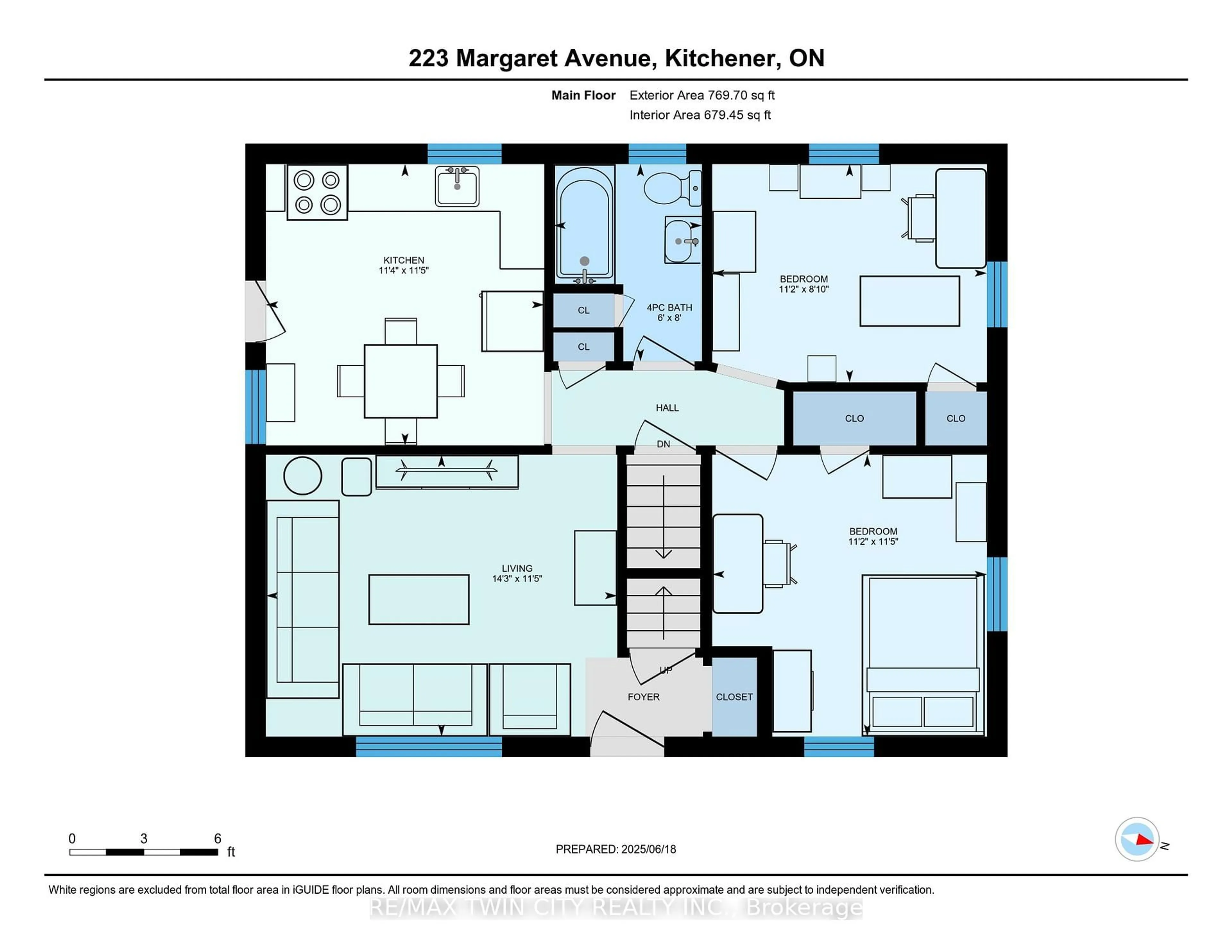 Floor plan for 223 Margaret Ave, Kitchener Ontario N2H 4J1