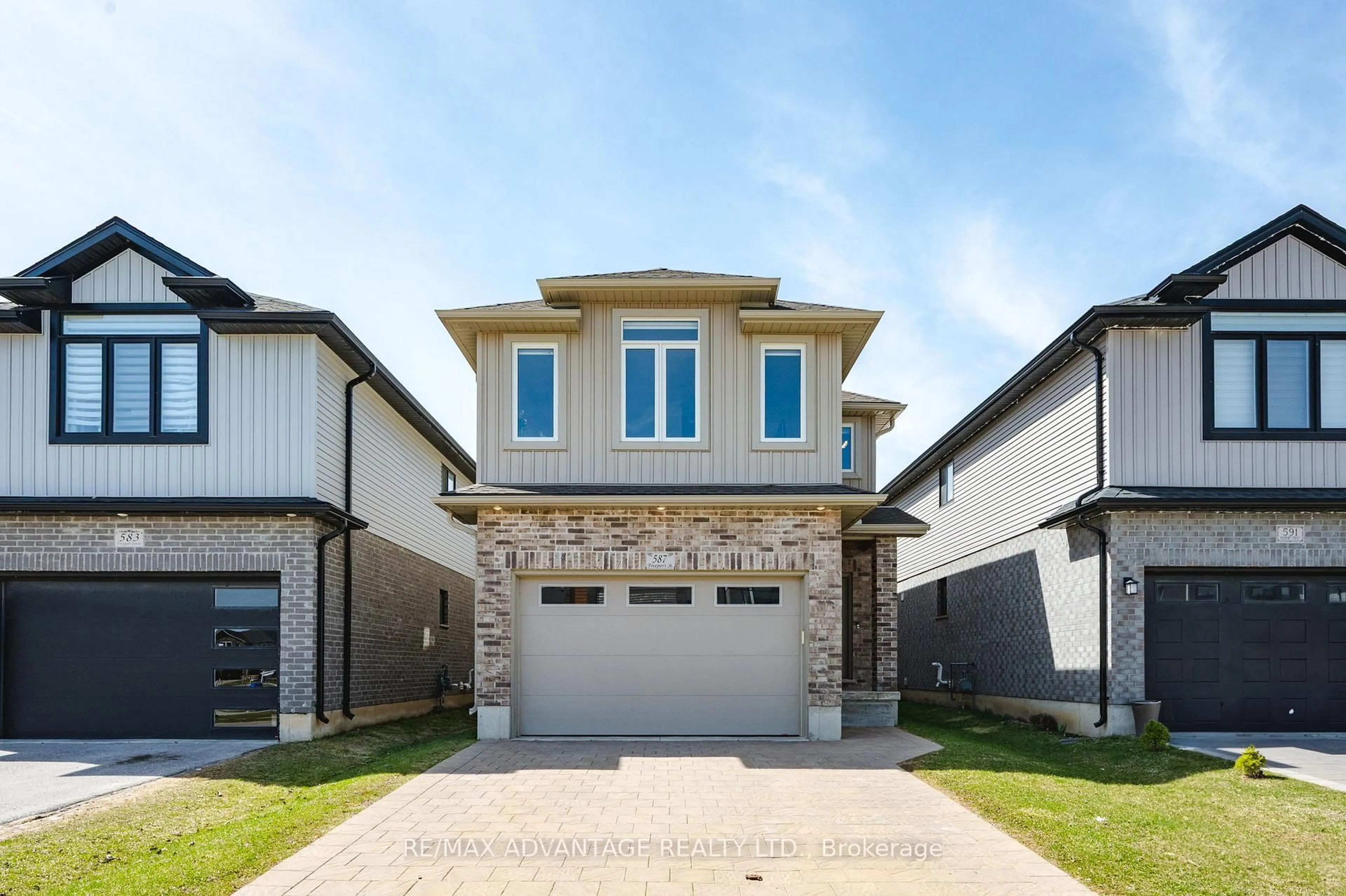 Home with brick exterior material, street for 587 Freeport St, London North Ontario N6G 5B1