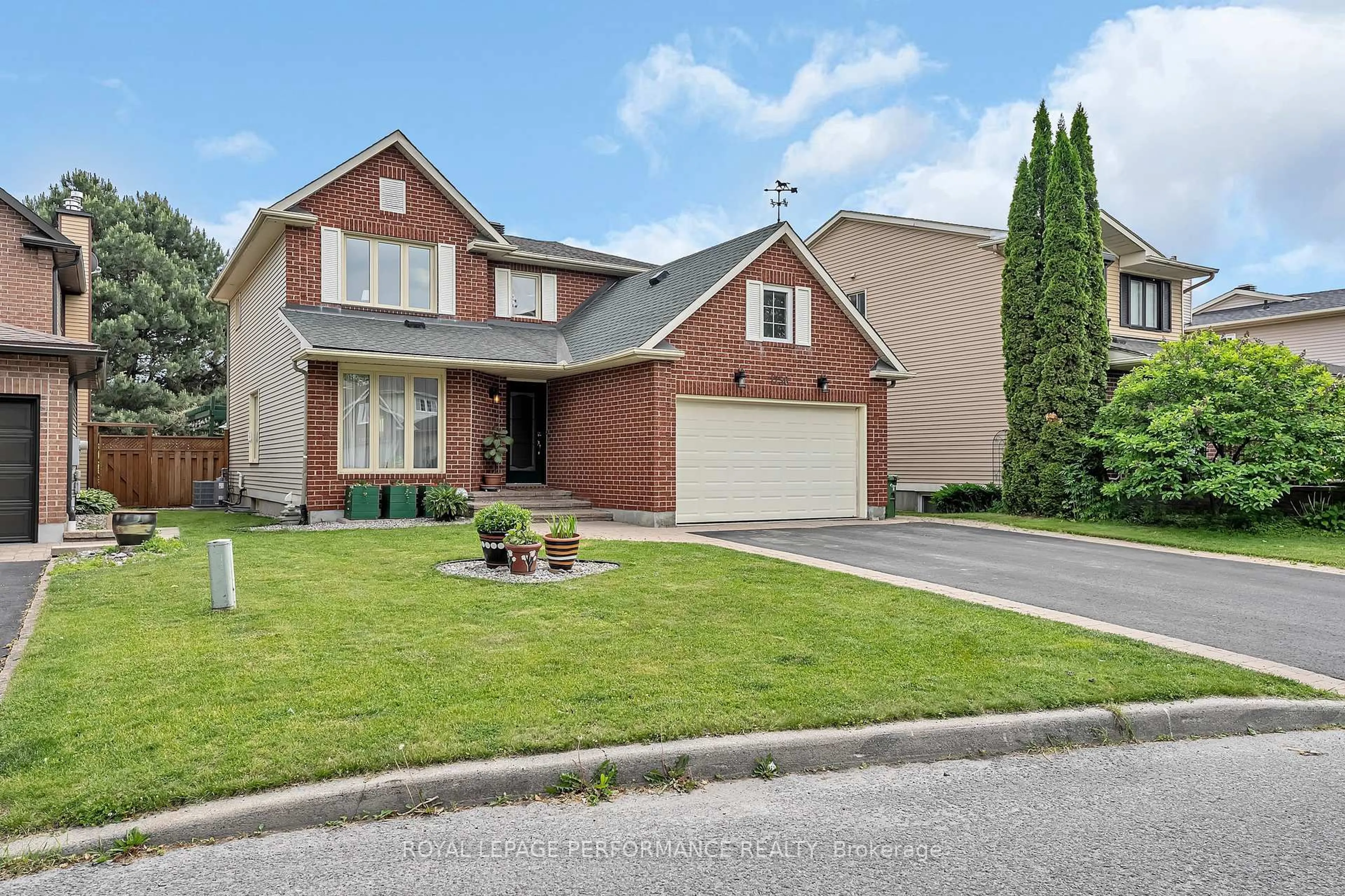 Home with brick exterior material, street for 1756 Windflower Way, Orleans Ontario K1C 5Y5