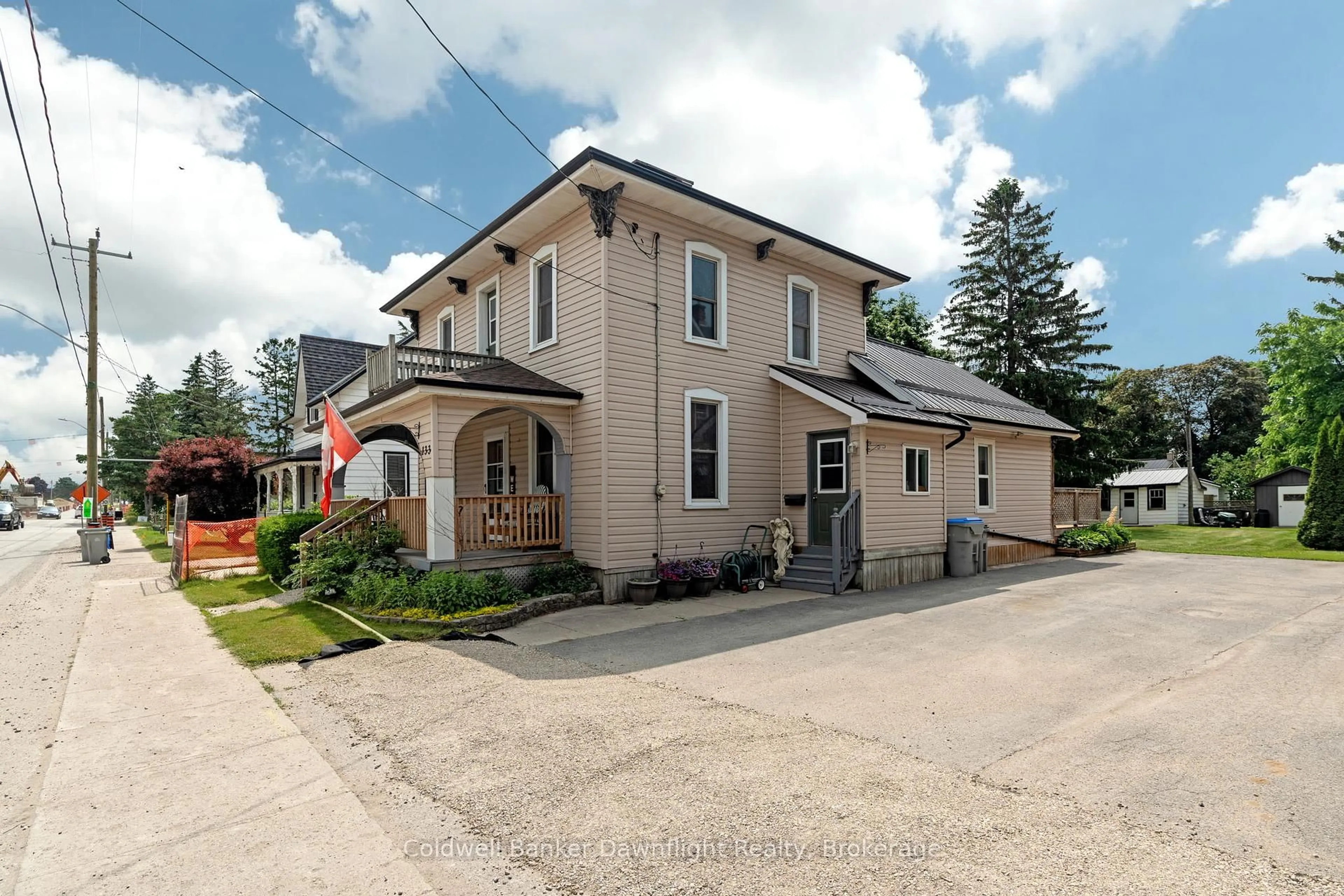 A pic from outside/outdoor area/front of a property/back of a property/a pic from drone, building for 133 Main St, South Huron Ontario N0M 1N0