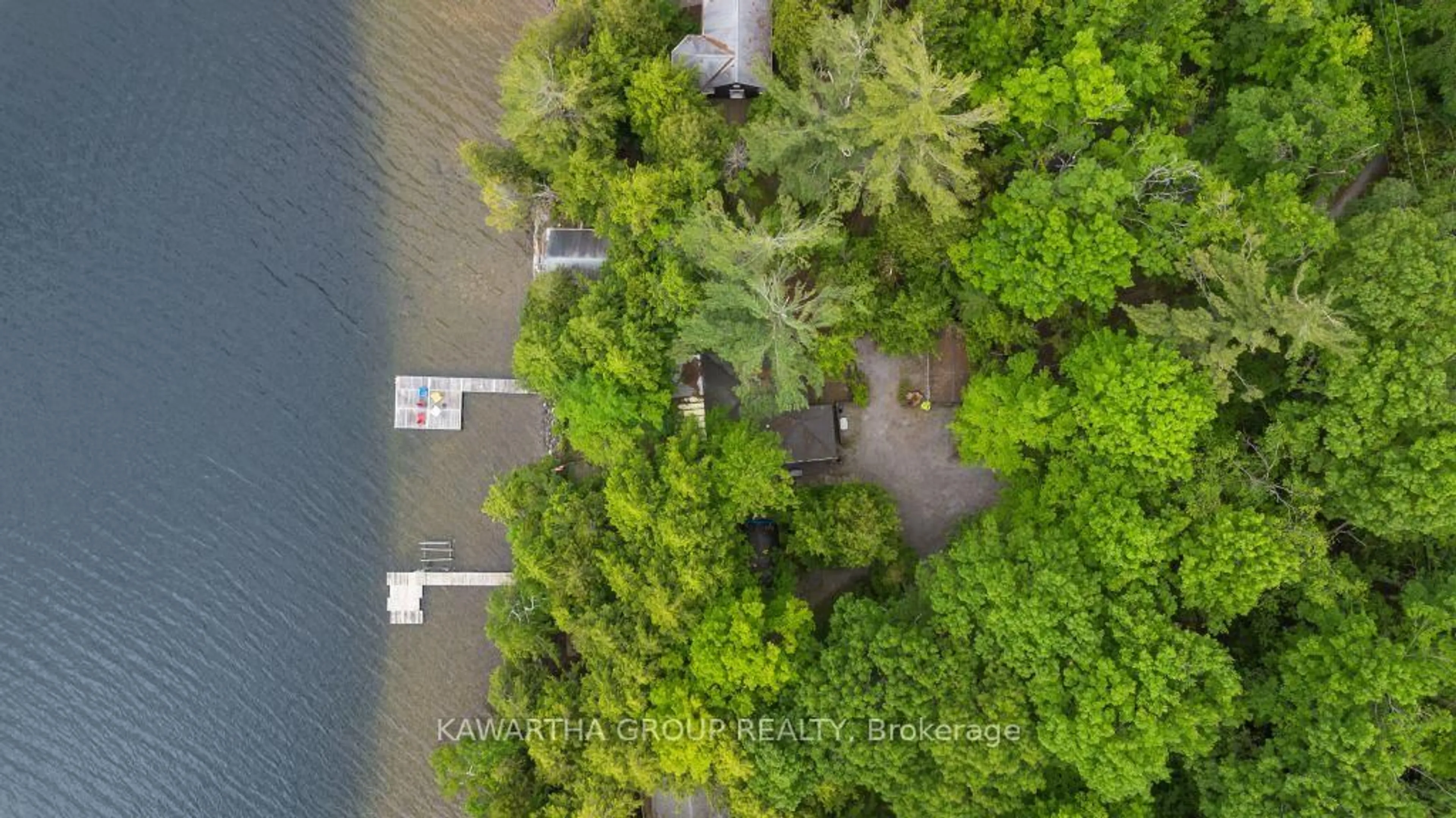 A pic from outside/outdoor area/front of a property/back of a property/a pic from drone, water/lake/river/ocean view for 20 Birch Glen Dr, Kawartha Lakes Ontario K0M 1C0