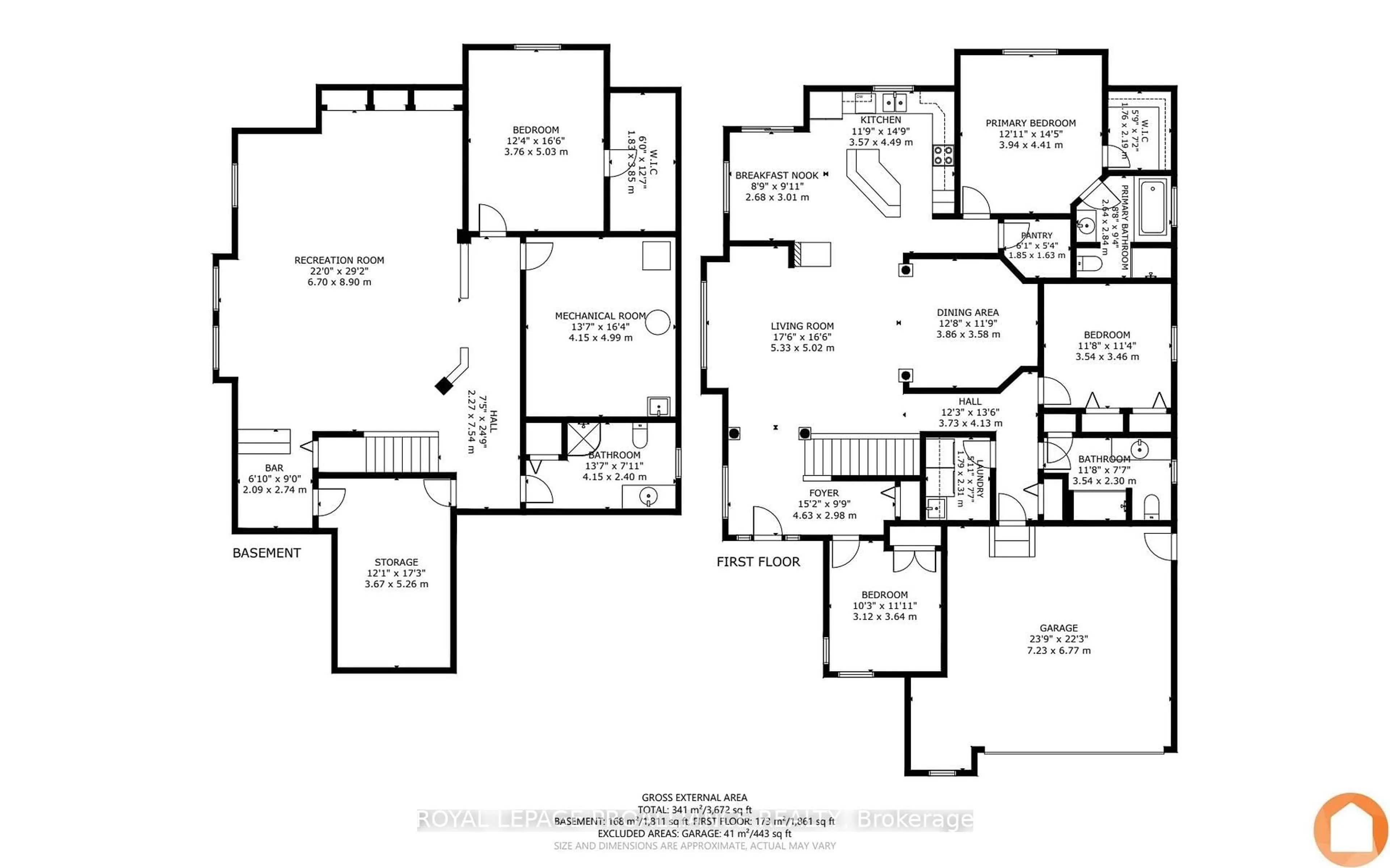Floor plan for 22 Trillium Crt, Belleville Ontario K8P 5M5