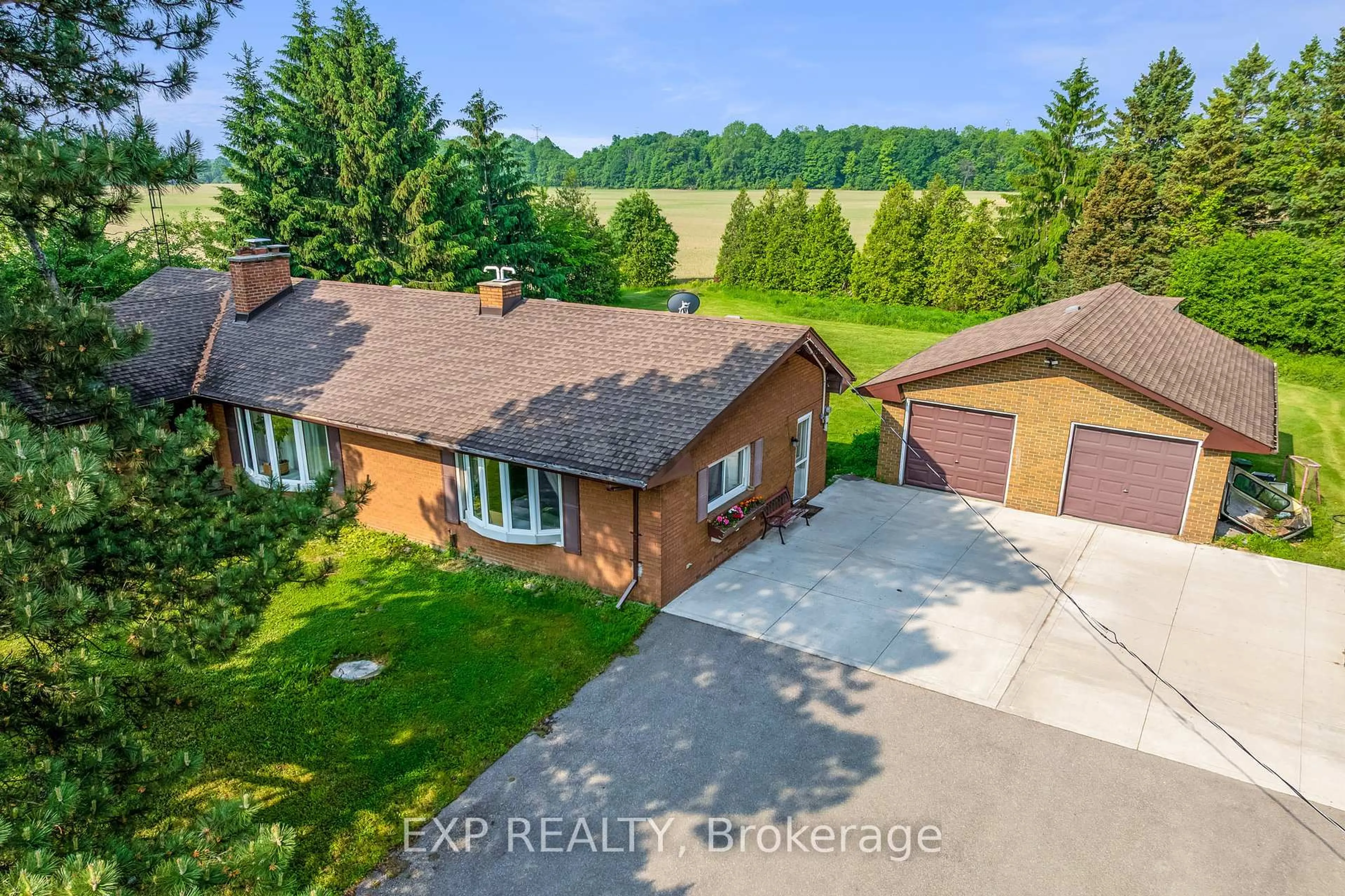 A pic from outside/outdoor area/front of a property/back of a property/a pic from drone, street for 858 trinity Rd, Hamilton Ontario L0R 1R0