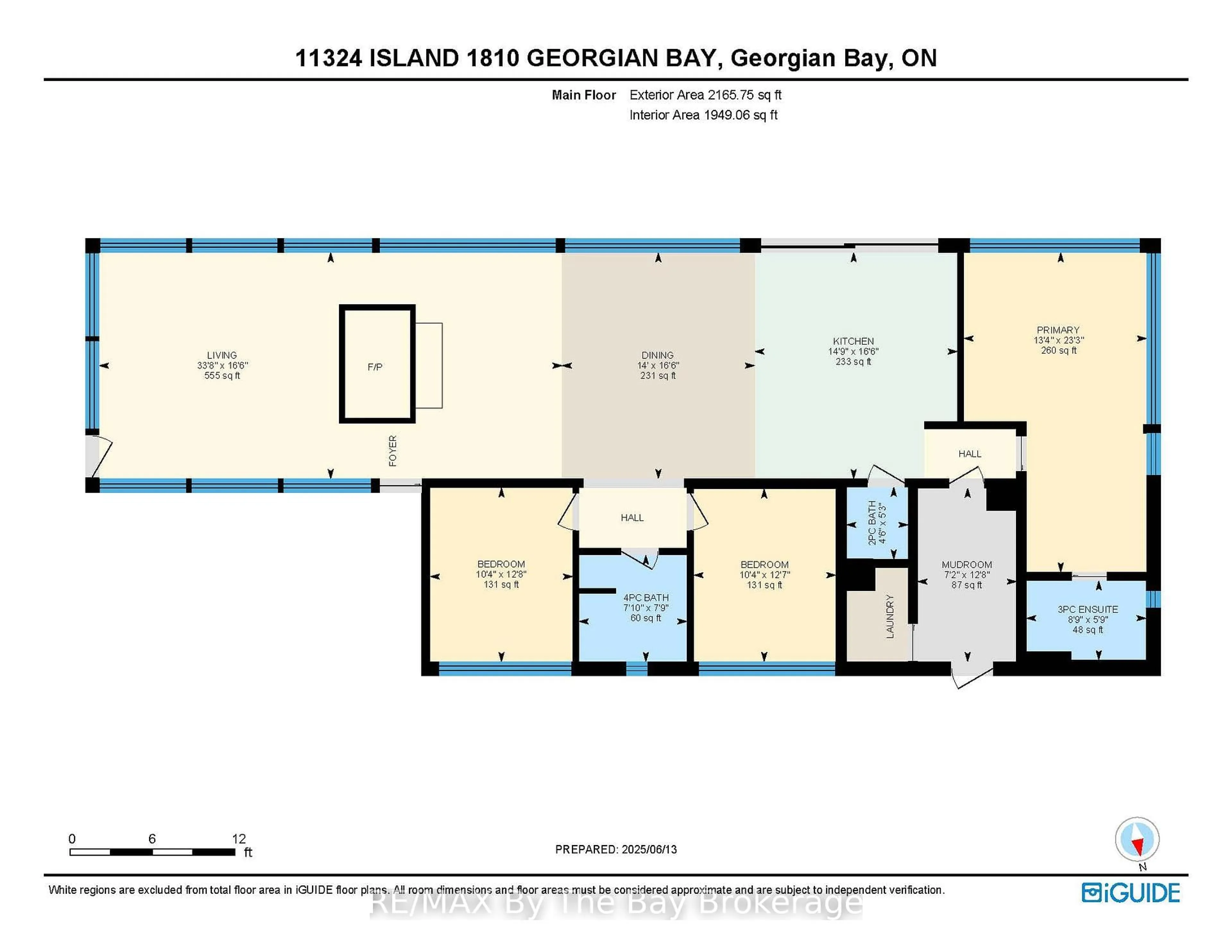 Floor plan for 11324 Island 1810/Bone Island, Georgian Bay Ontario L0K 1S0