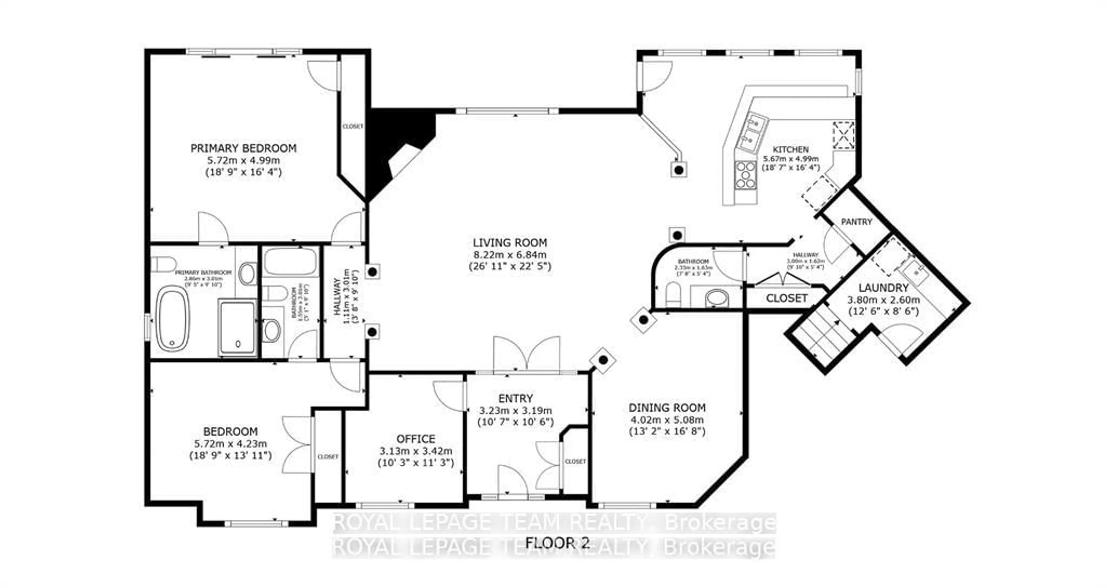 Floor plan for 5591 Manotick Main St, Ottawa Ontario K4M 1A4