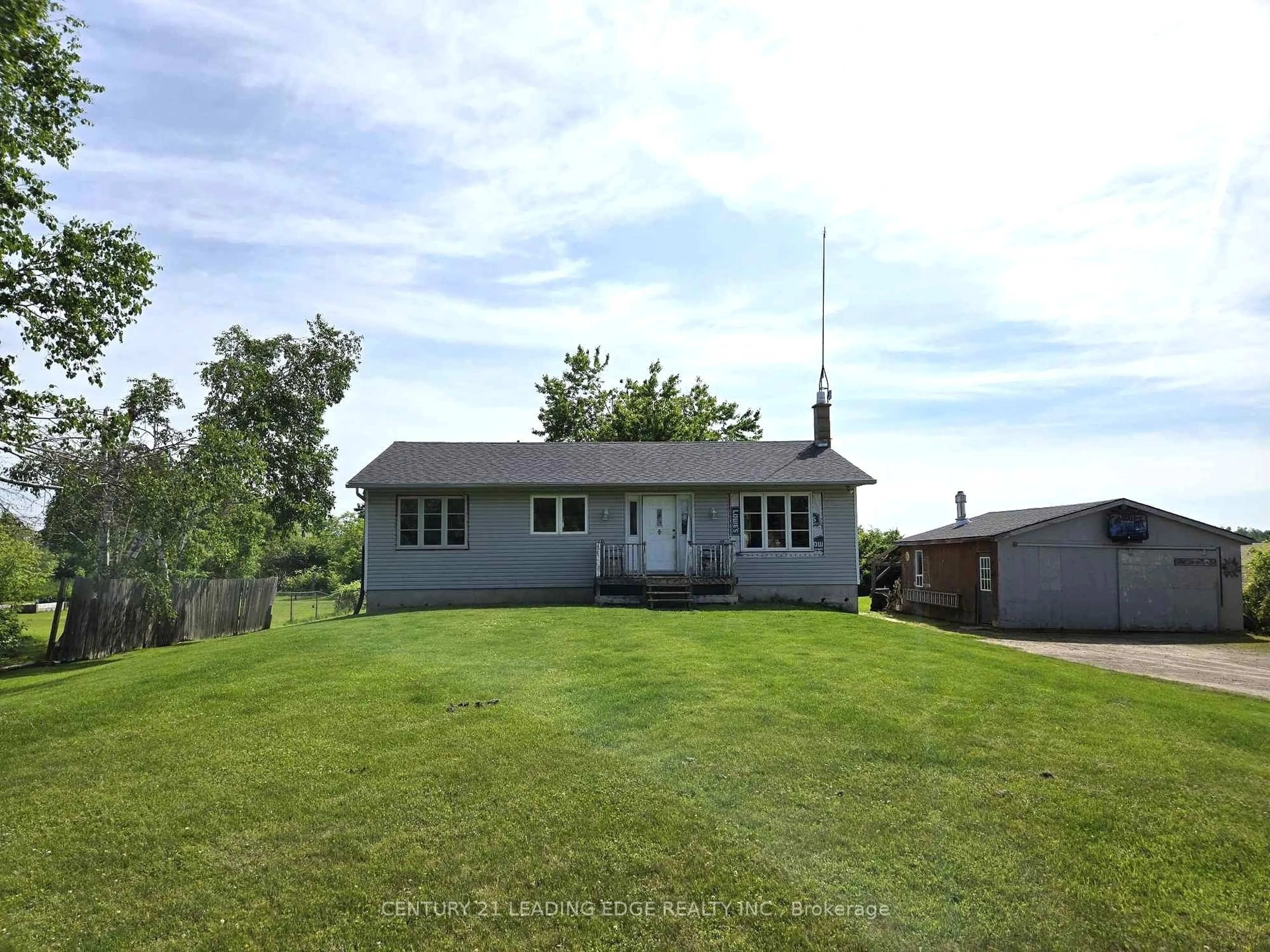 A pic from outside/outdoor area/front of a property/back of a property/a pic from drone, unknown for 302 Hartley Rd, Kawartha Lakes Ontario K0M 2T0