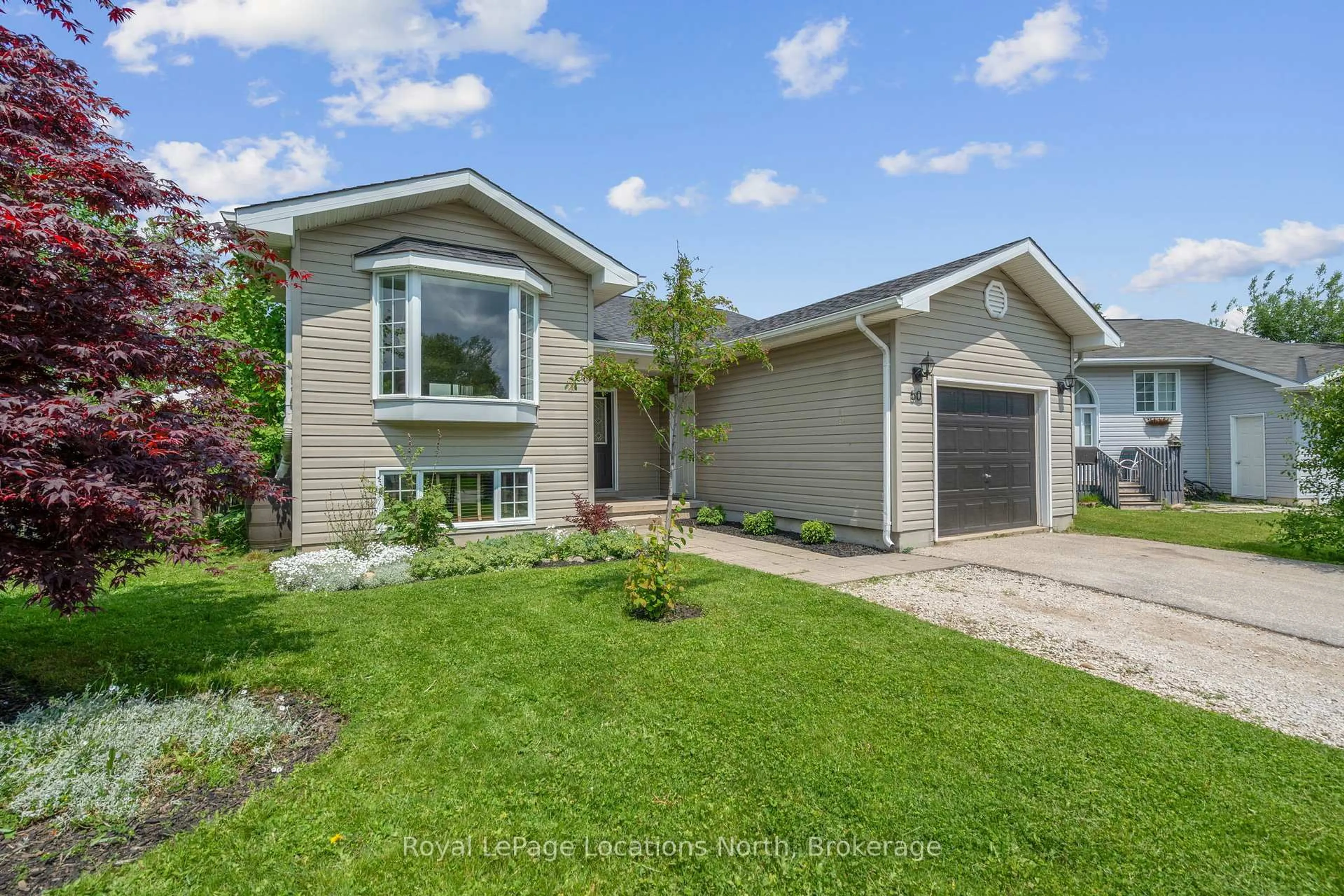 Home with brick exterior material, street for 50 Birchwood Crt, Meaford Ontario N4L 1T9