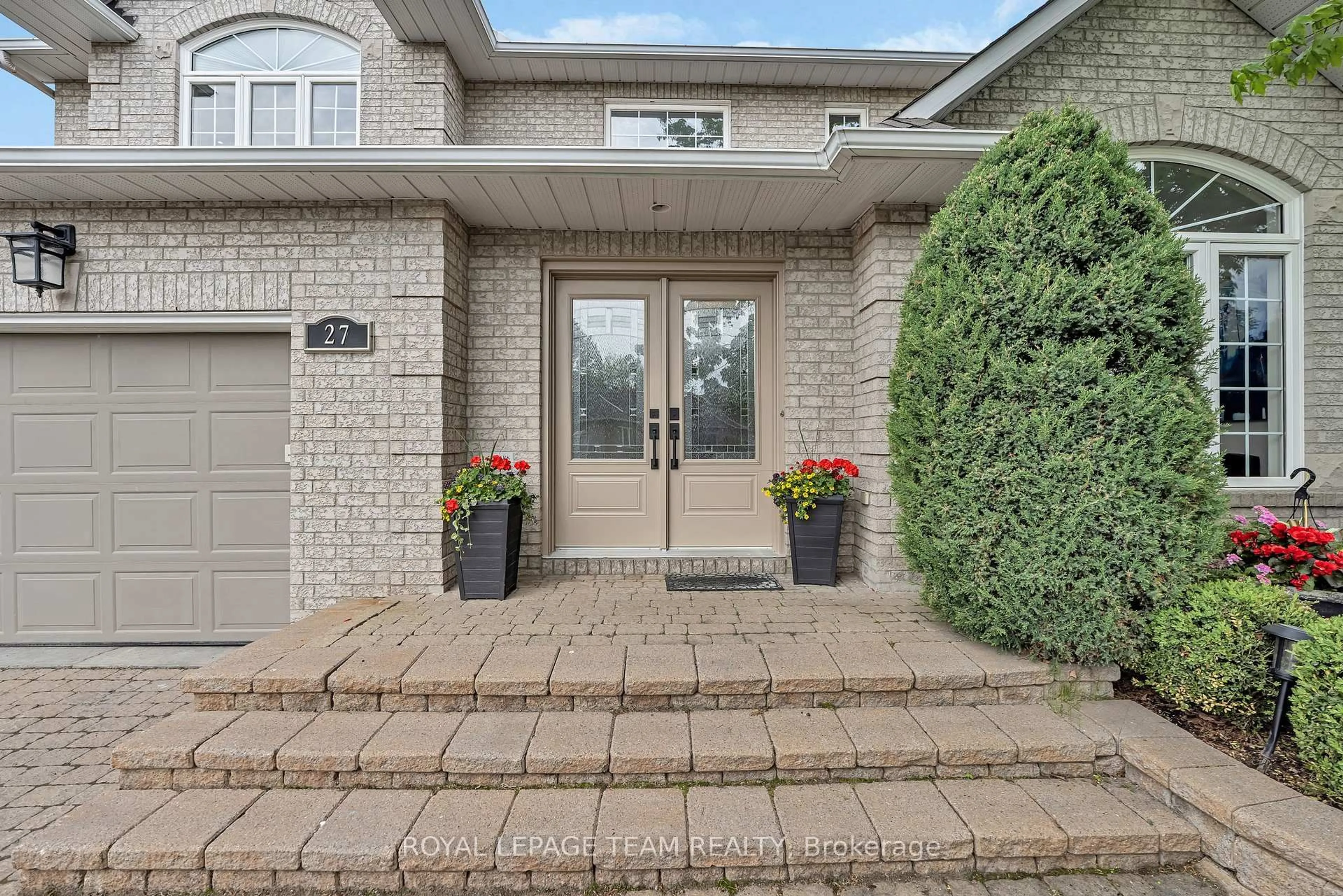 Home with brick exterior material, street for 27 Heritage Grove Cres, Ottawa Ontario K2S 1R2