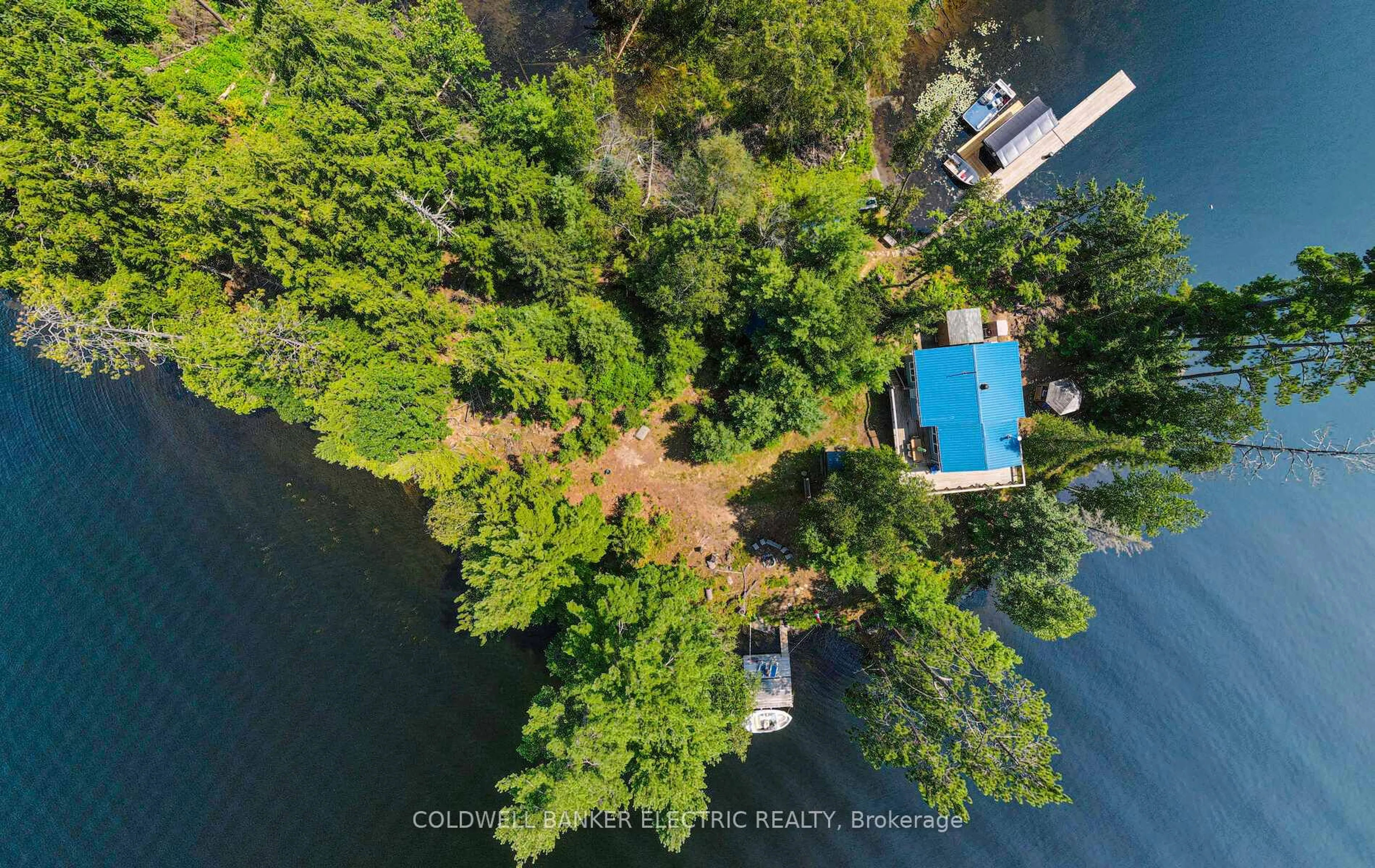 A pic from outside/outdoor area/front of a property/back of a property/a pic from drone, water/lake/river/ocean view for 820 Island 28, Havelock-Belmont-Methuen Ontario K0L 1A0