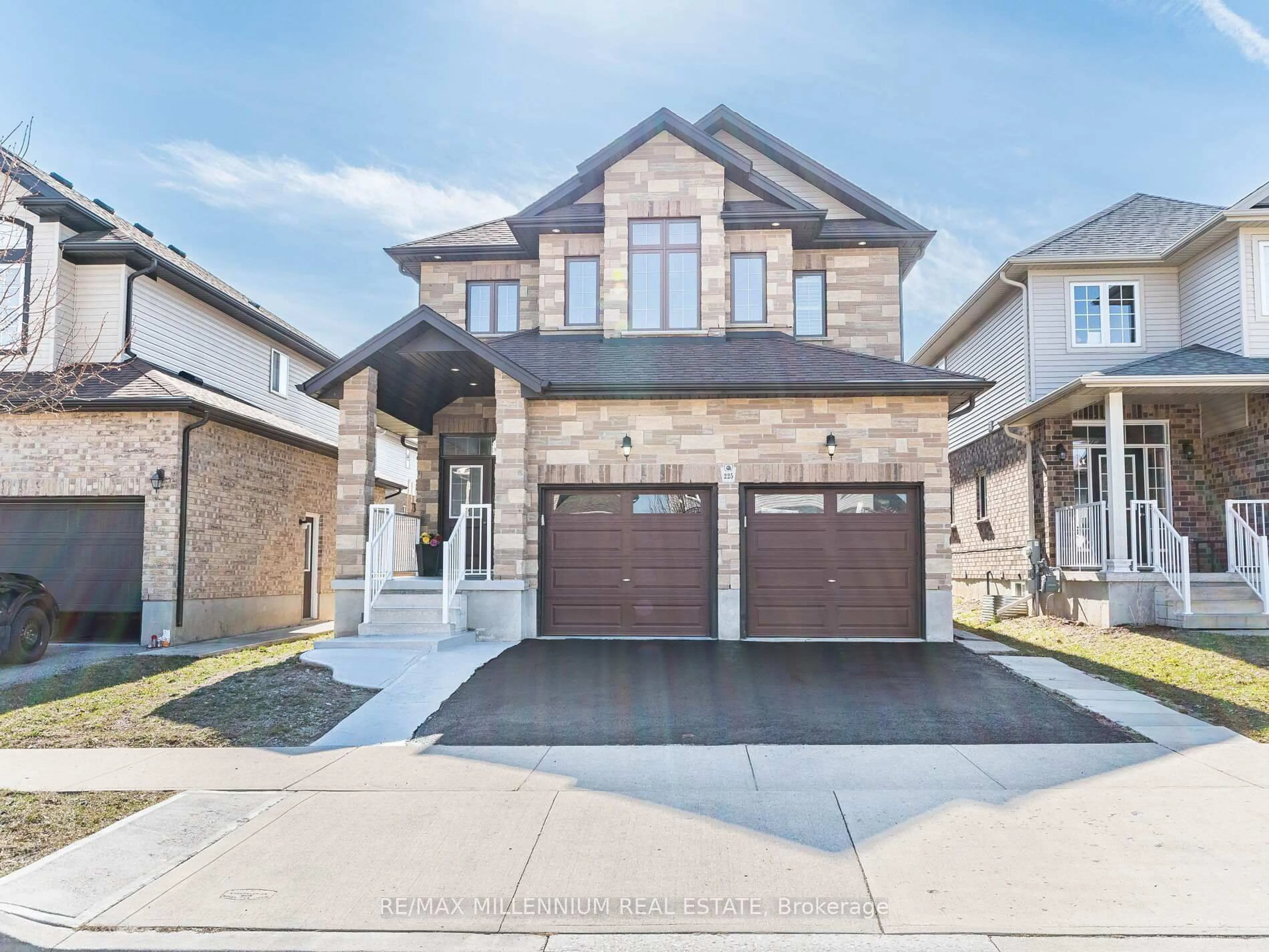 Home with brick exterior material, street for 225 Watervale Cres, Kitchener Ontario N2A 0E9