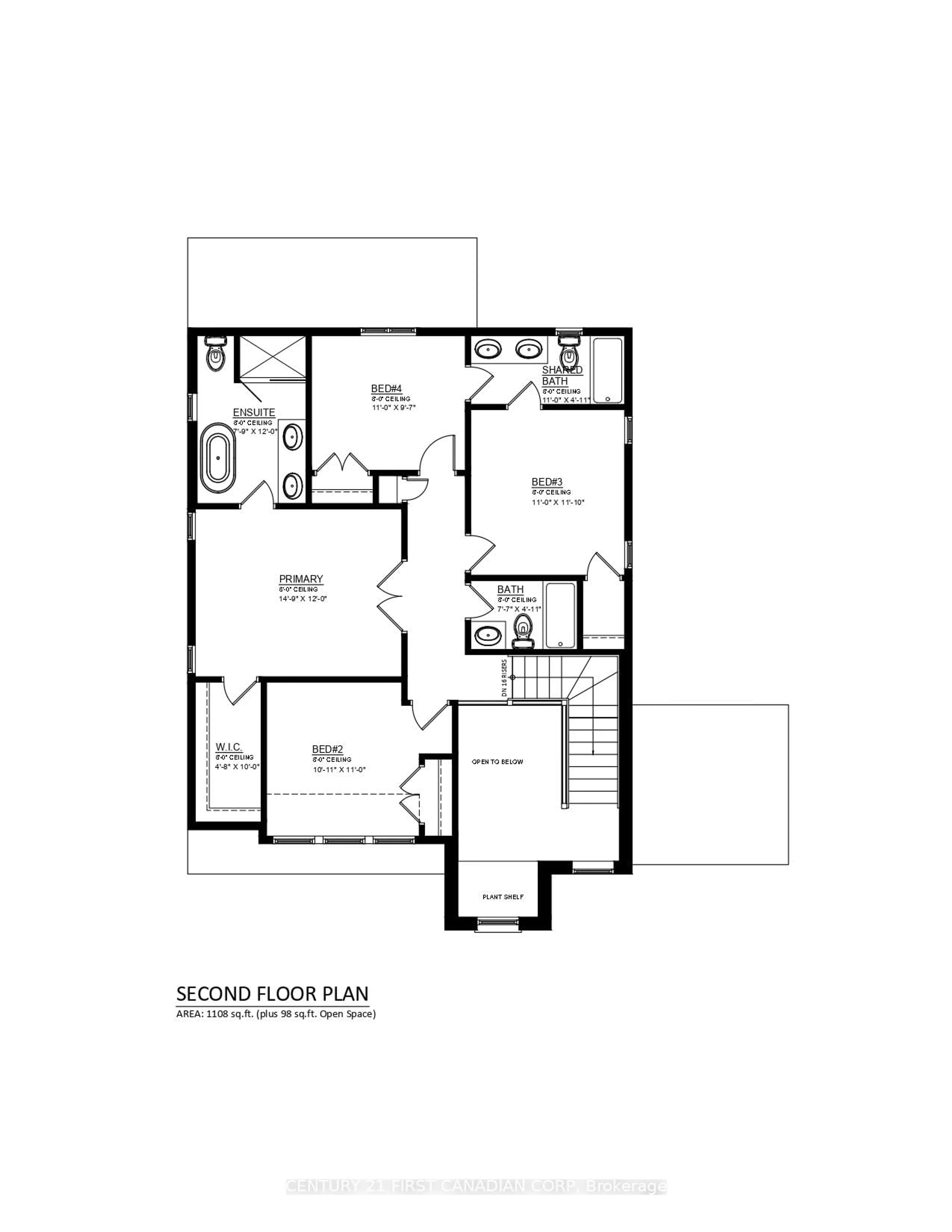 Floor plan for LOT 128 BIG LEAF Tr, London South Ontario N6P 1H5