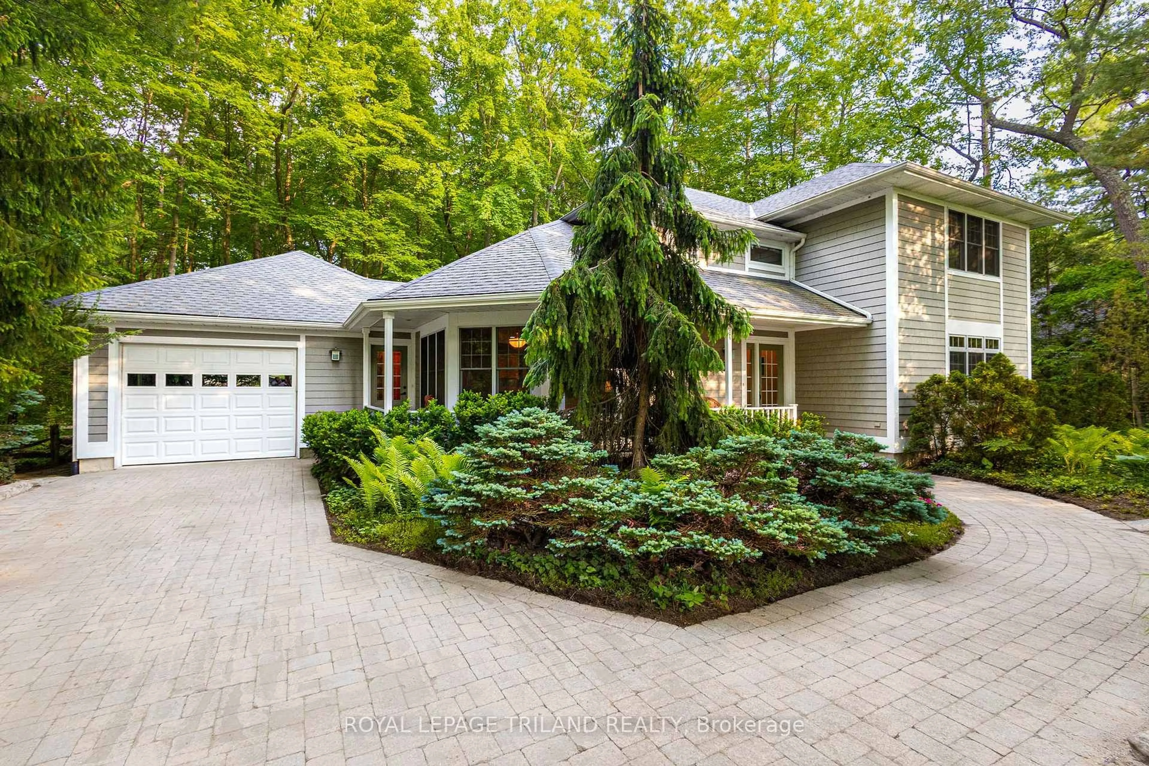 Home with brick exterior material, street for 10221 Shoreline Dr, Lambton Shores Ontario N0M 1T0