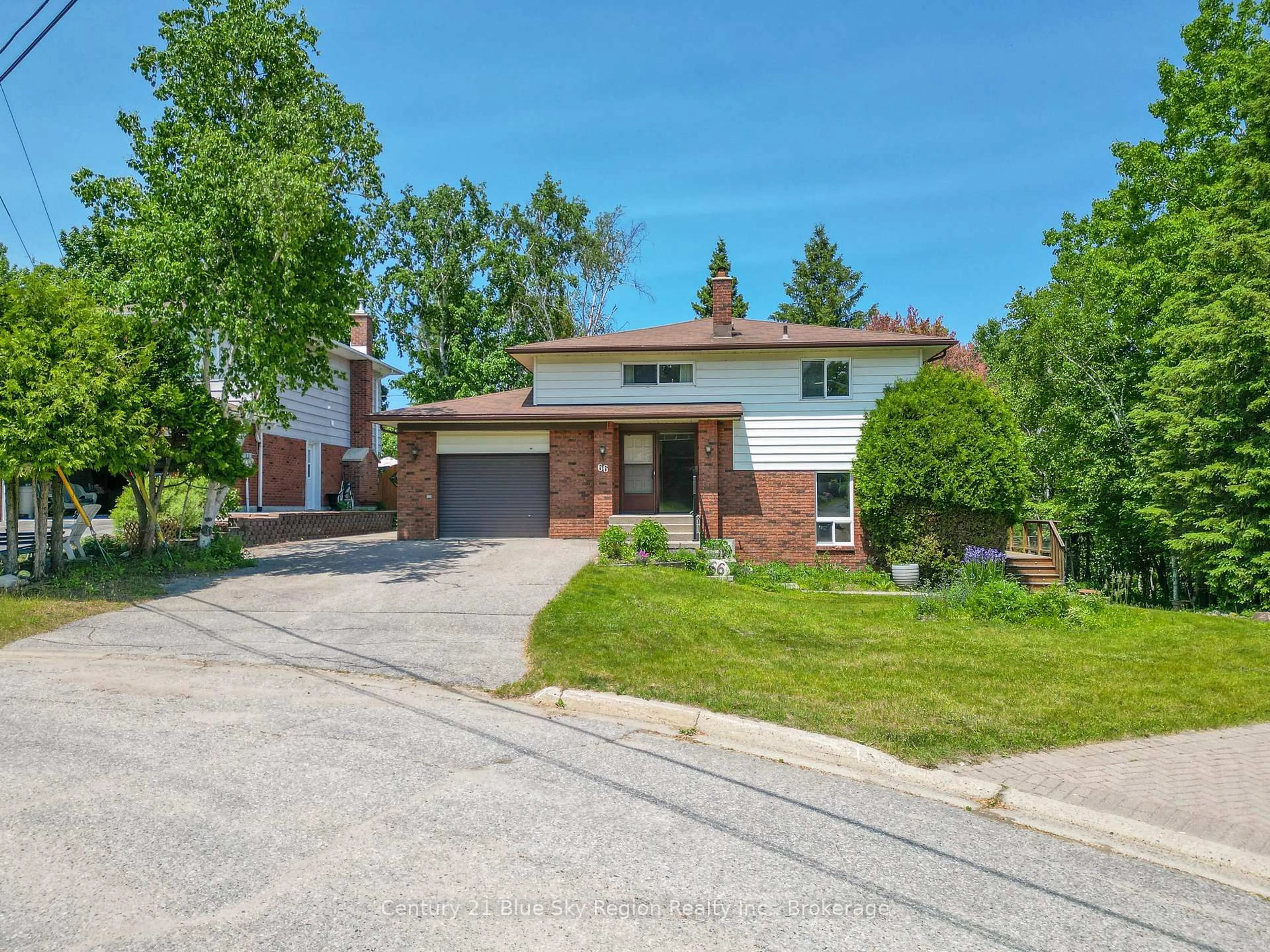 Home with brick exterior material, street for 66 Sable Cres, North Bay Ontario P1A 3X7