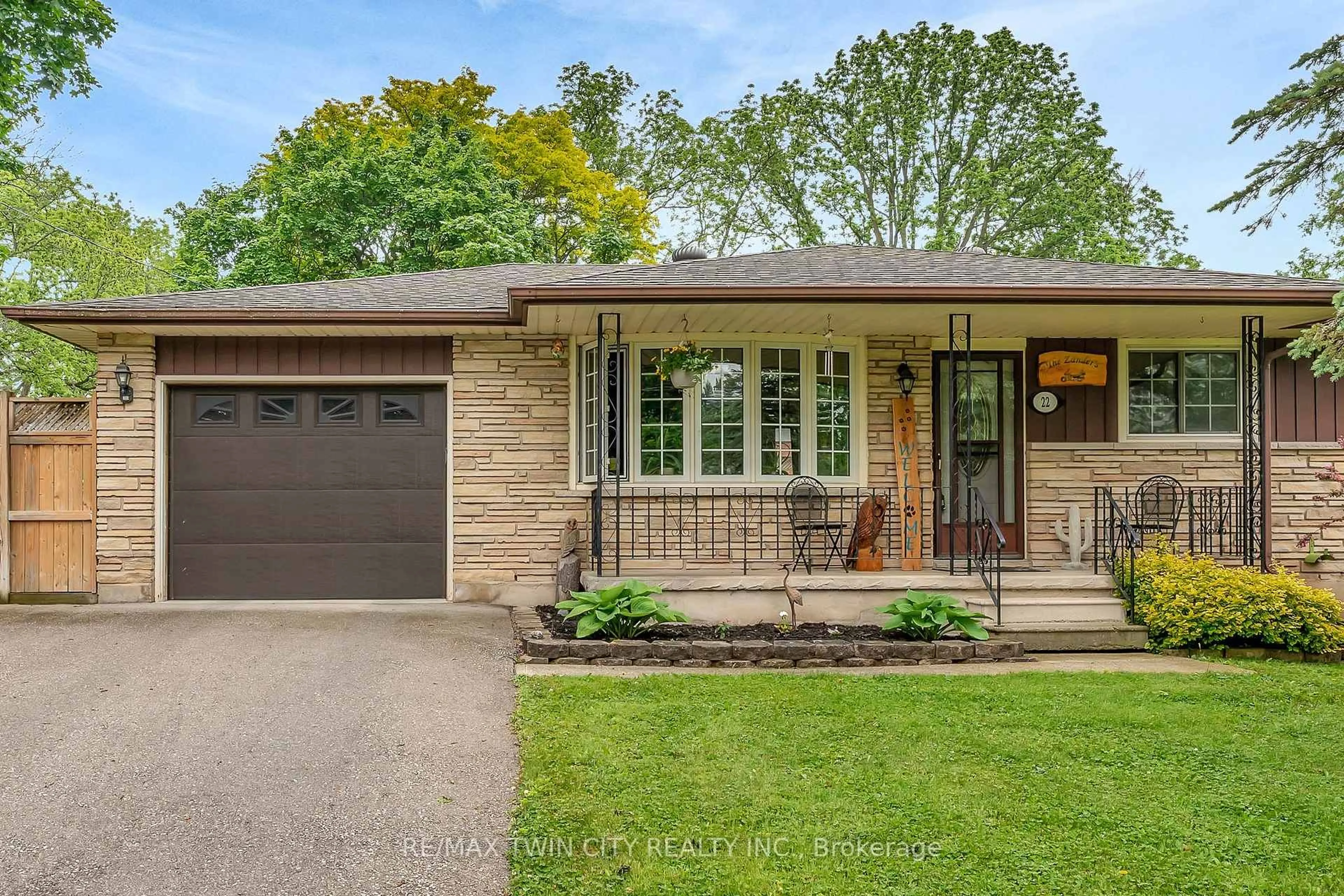 Home with brick exterior material, street for 22 Victoria St, North Dumfries Ontario N0B 1L0