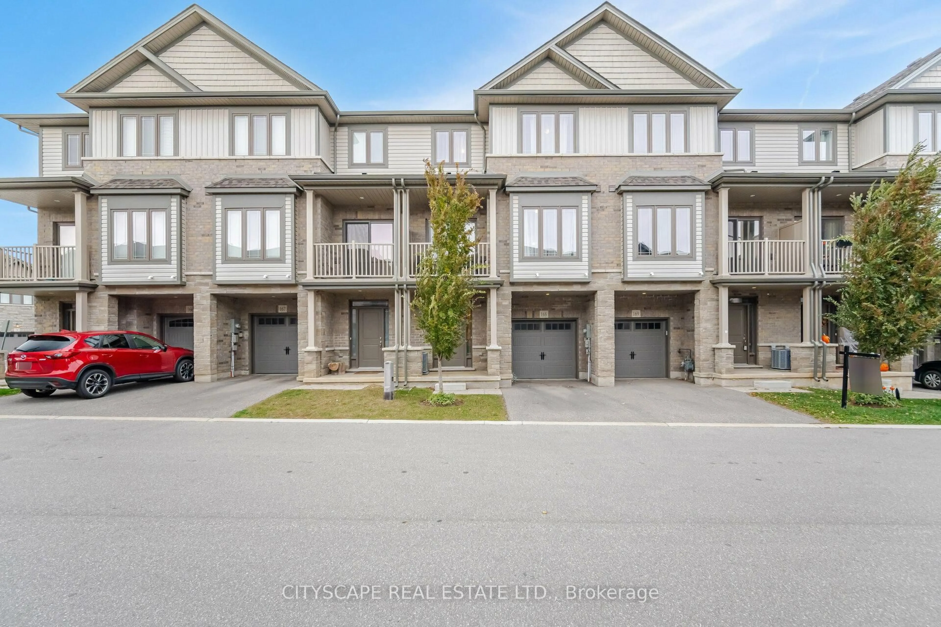 A pic from outside/outdoor area/front of a property/back of a property/a pic from drone, street for 77 Diana Ave #168, Brantford Ontario N3T 0R6
