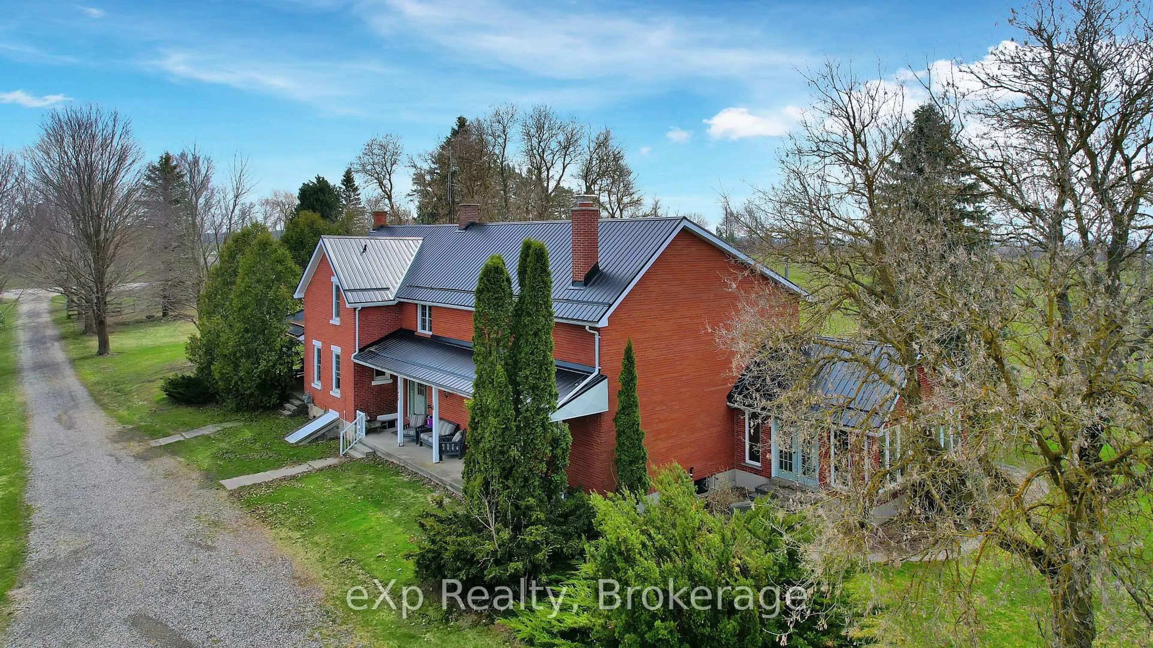 A pic from outside/outdoor area/front of a property/back of a property/a pic from drone, building for 402191 Grey Road 4, West Grey Ontario N4N 3B8