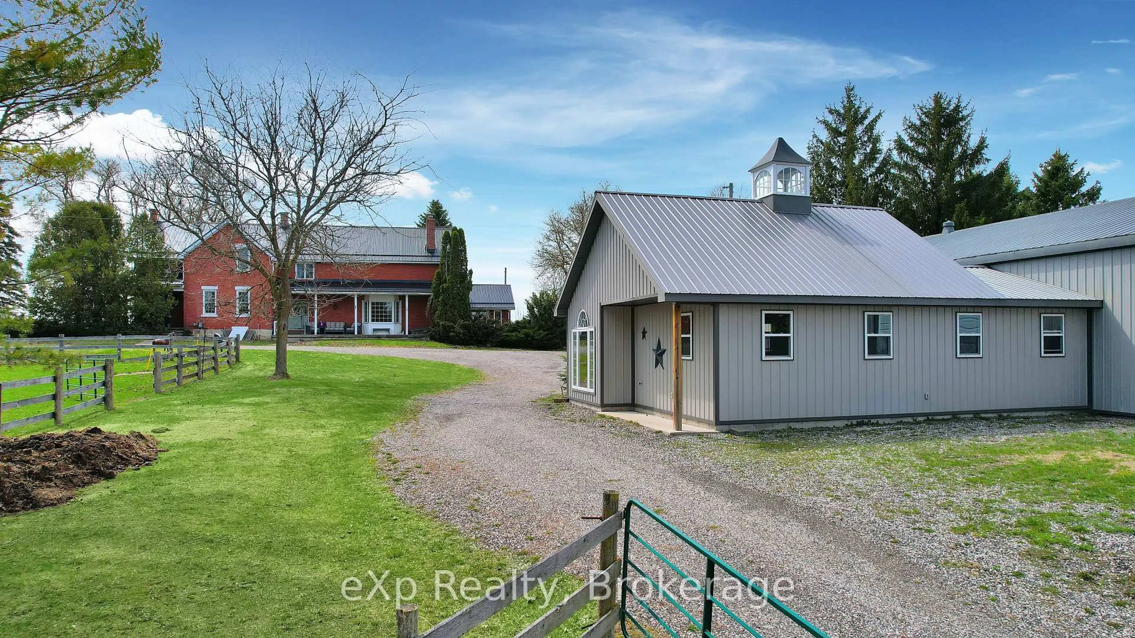 A pic from outside/outdoor area/front of a property/back of a property/a pic from drone, building for 402191 Grey Road 4, West Grey Ontario N4N 3B8