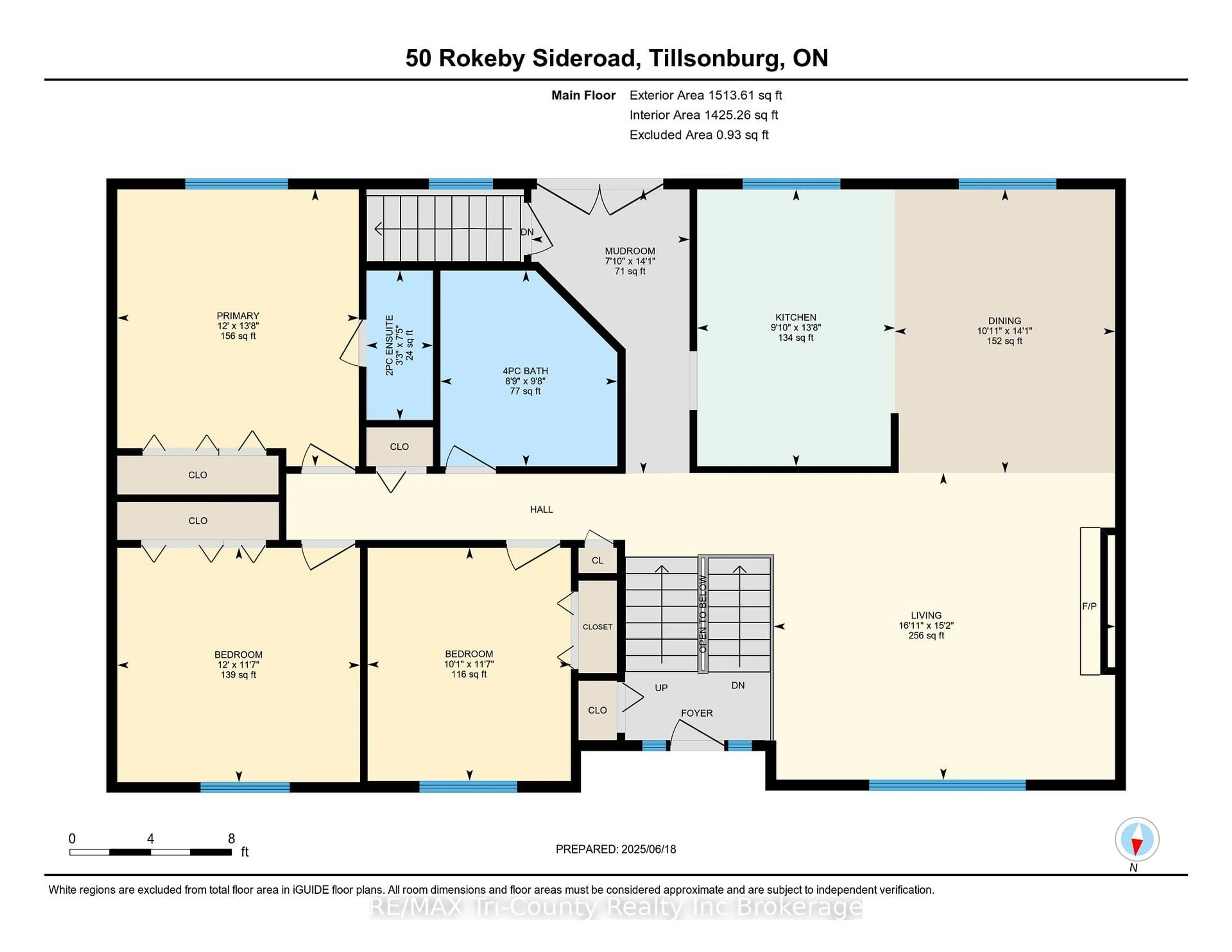 Floor plan for 50 Rokeby Sdrd, Norfolk Ontario N4G 4G7