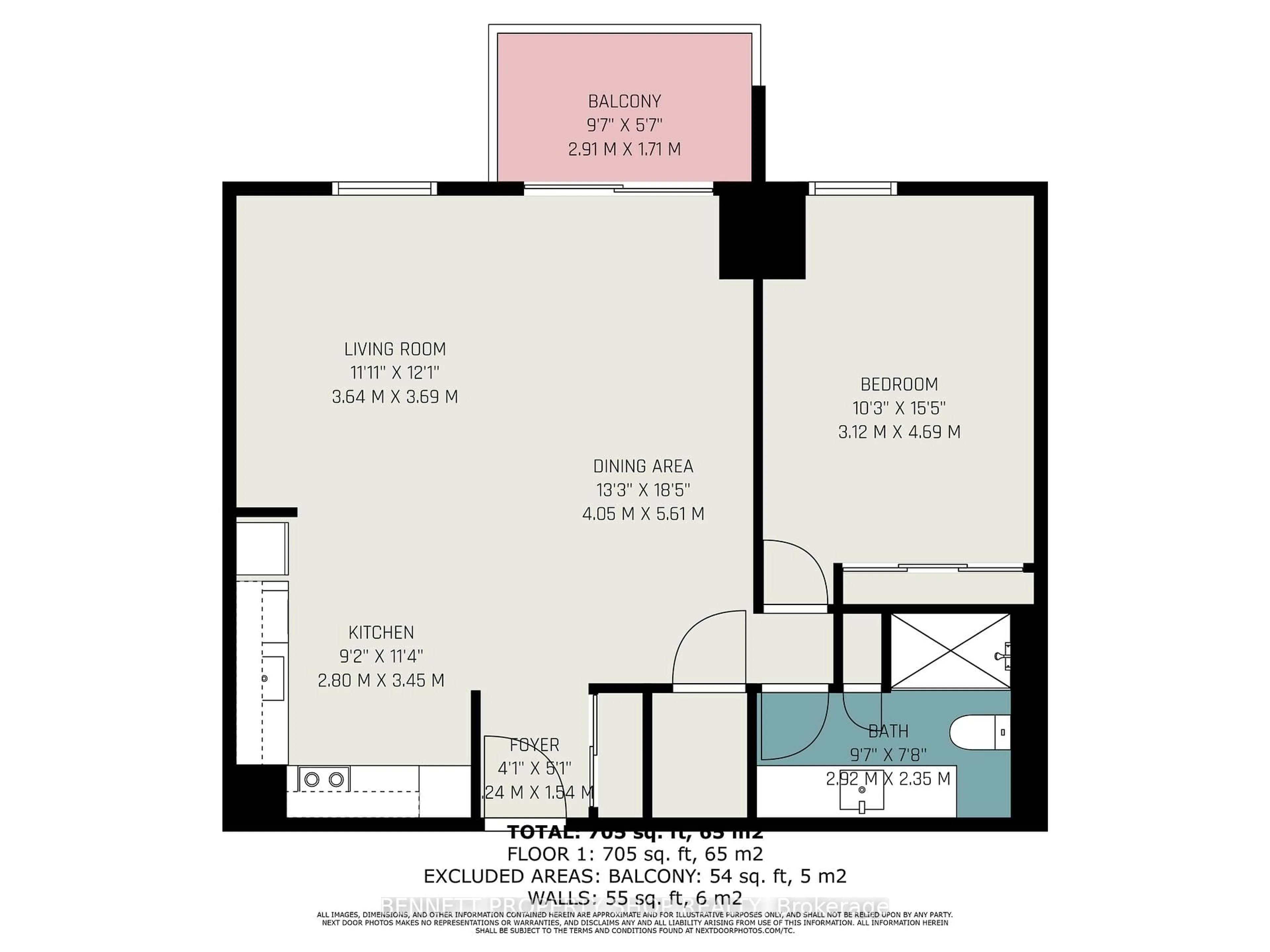 Floor plan for 2951 Riverside Dr #1201, Ottawa Ontario K1V 8W6