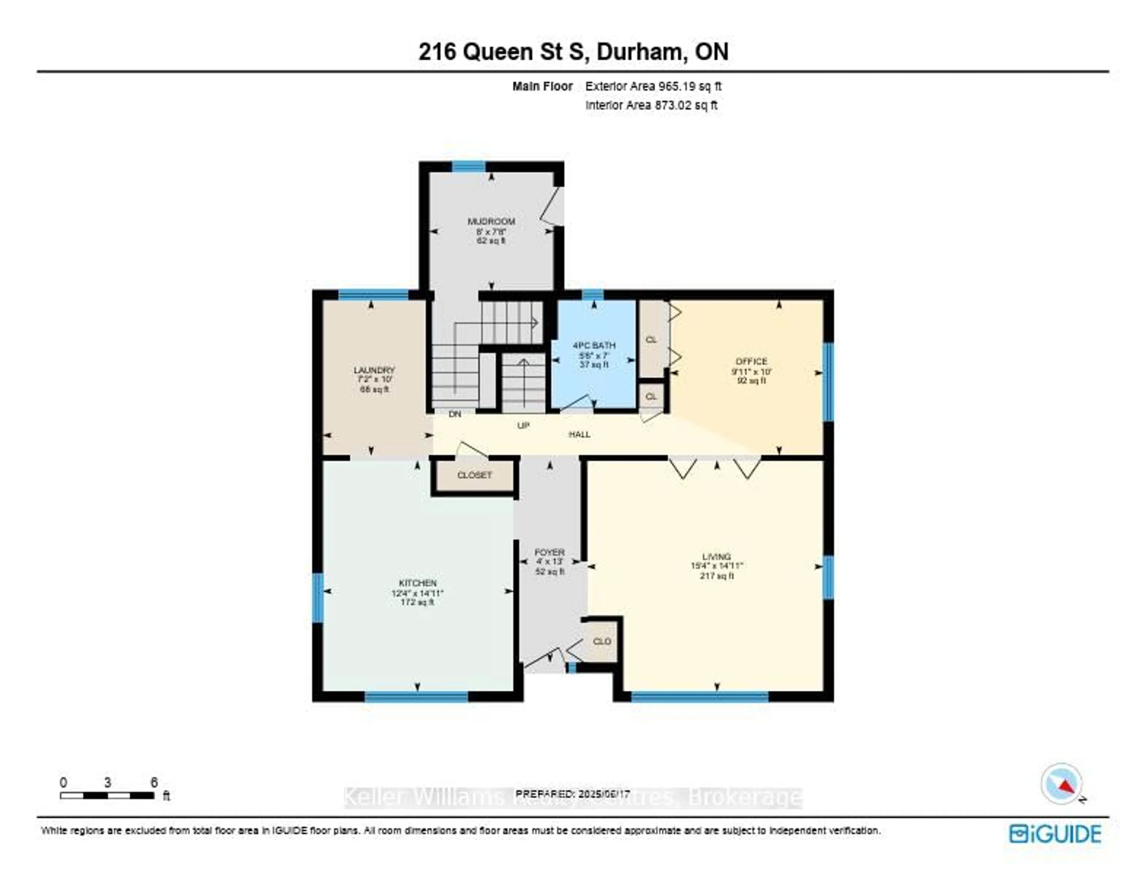 Floor plan for 216 Queen St, West Grey Ontario N0G 1R0