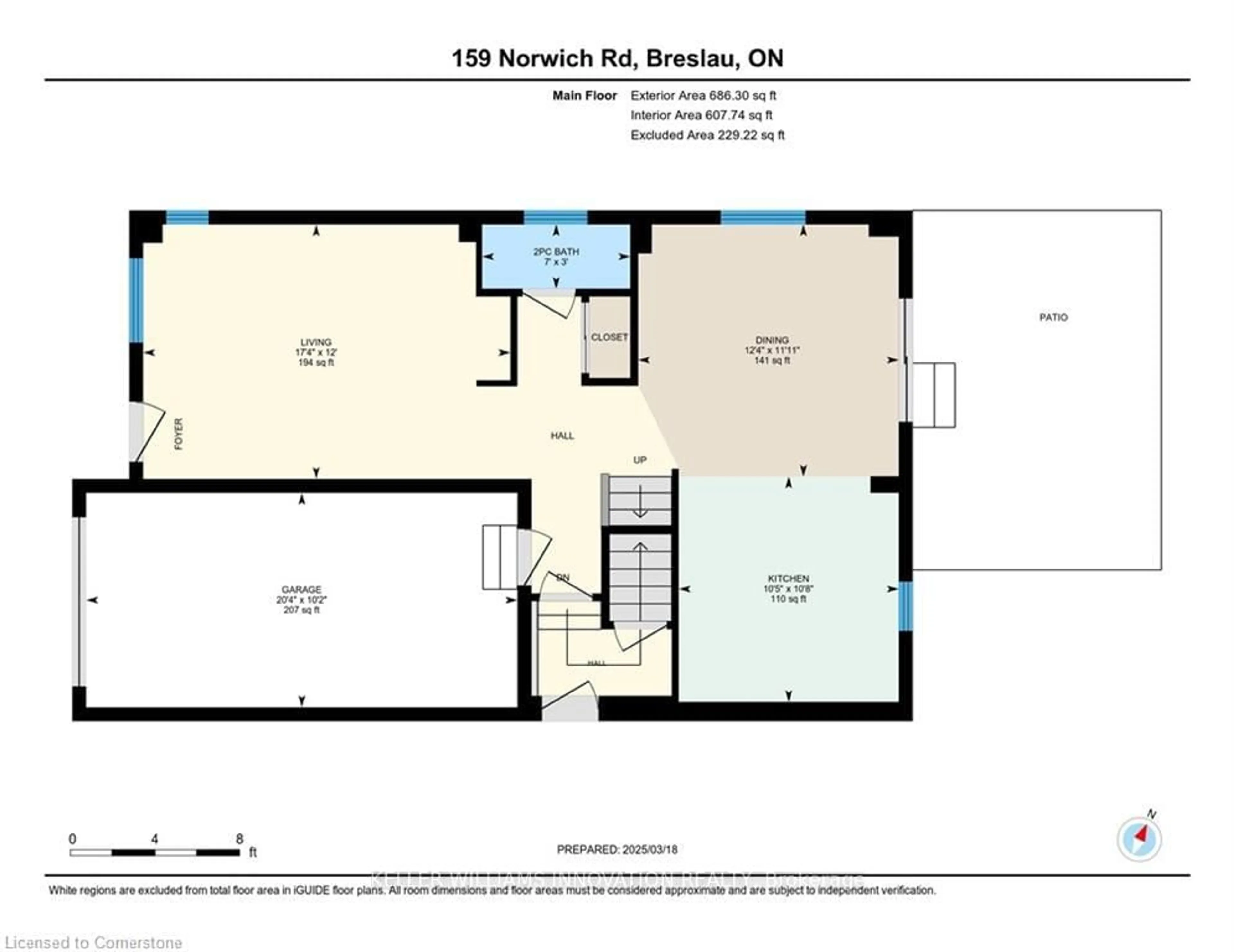 Floor plan for 159 Norwich Rd, Woolwich Ontario N0B 1M0