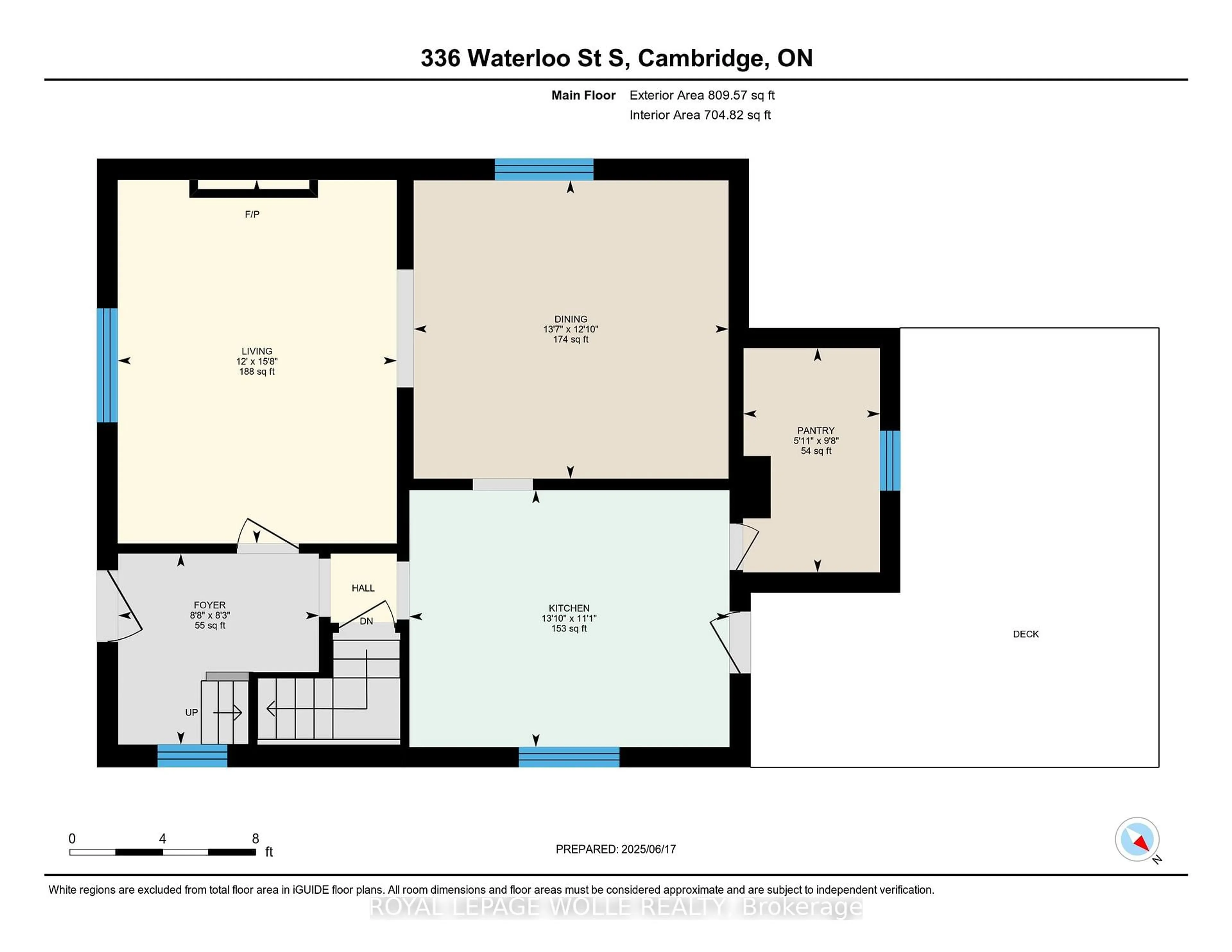 Floor plan for 336 Waterloo St, Cambridge Ontario N3H 1N8