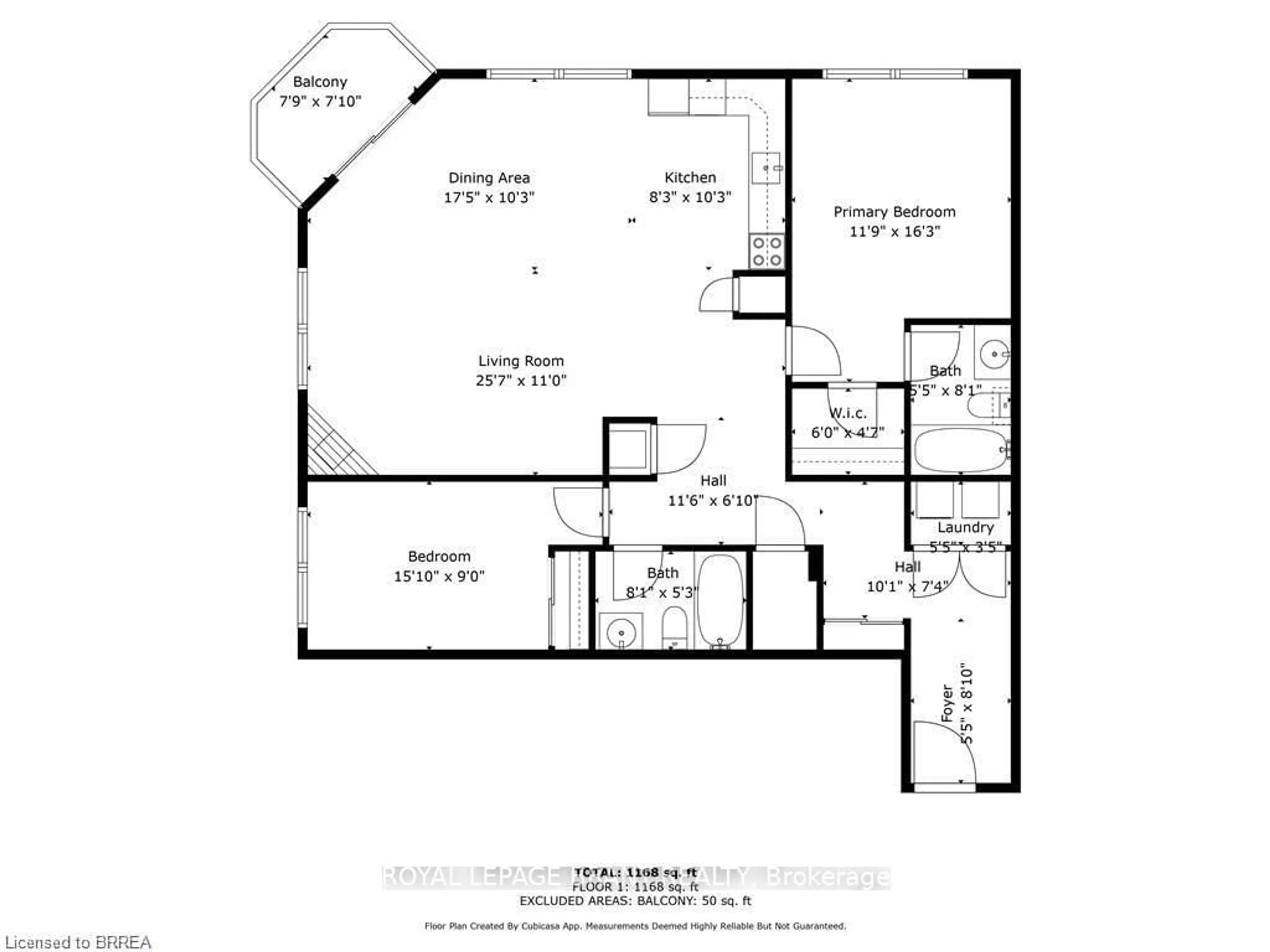 Floor plan for 255 Keats Way #104, Waterloo Ontario N2L 6N6