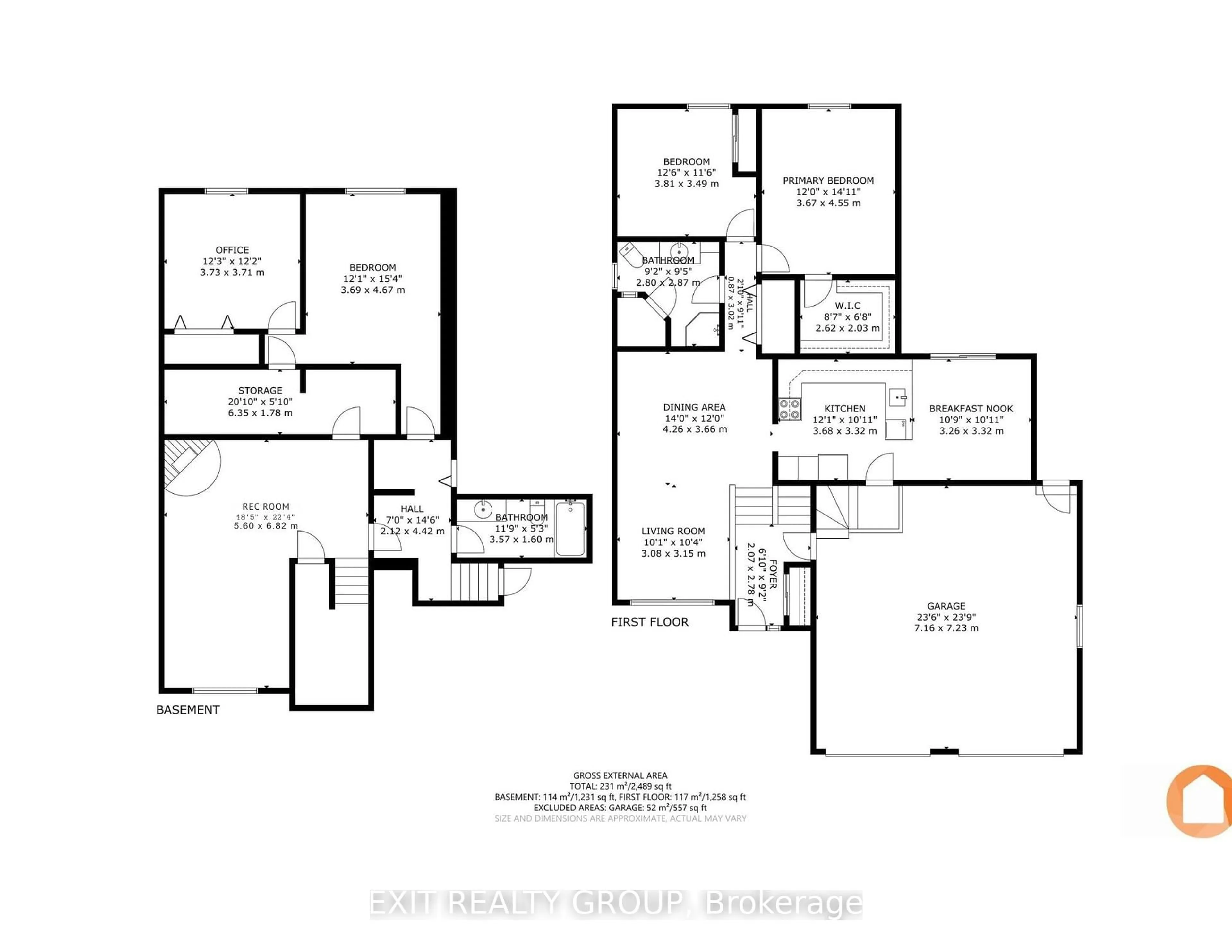 Floor plan for 44 Bleeker Ave, Quinte West Ontario K8V 6M8