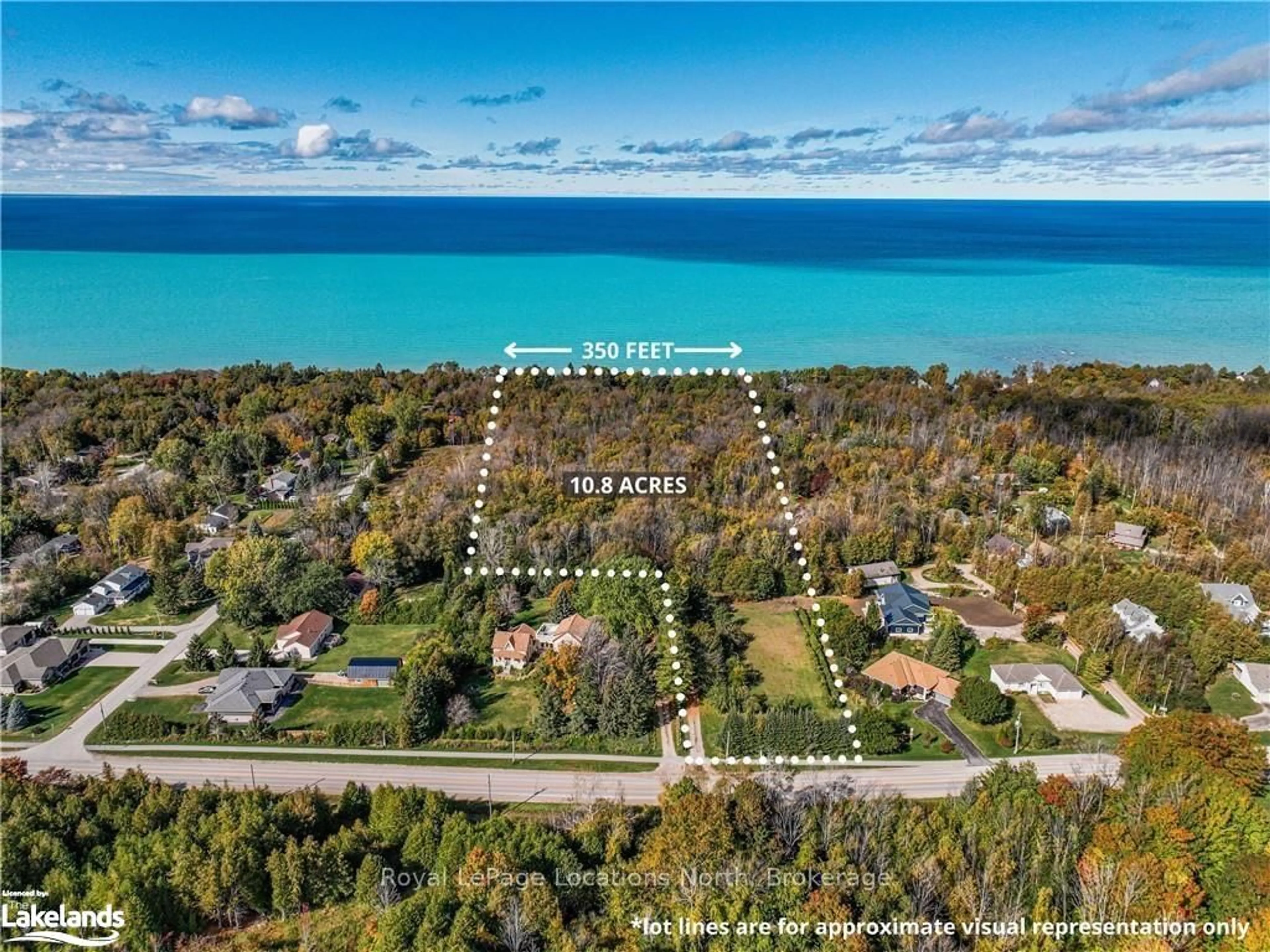 A pic from outside/outdoor area/front of a property/back of a property/a pic from drone, water/lake/river/ocean view for 229 Bruce 23 Rd, Kincardine Ontario N2Z 2X6