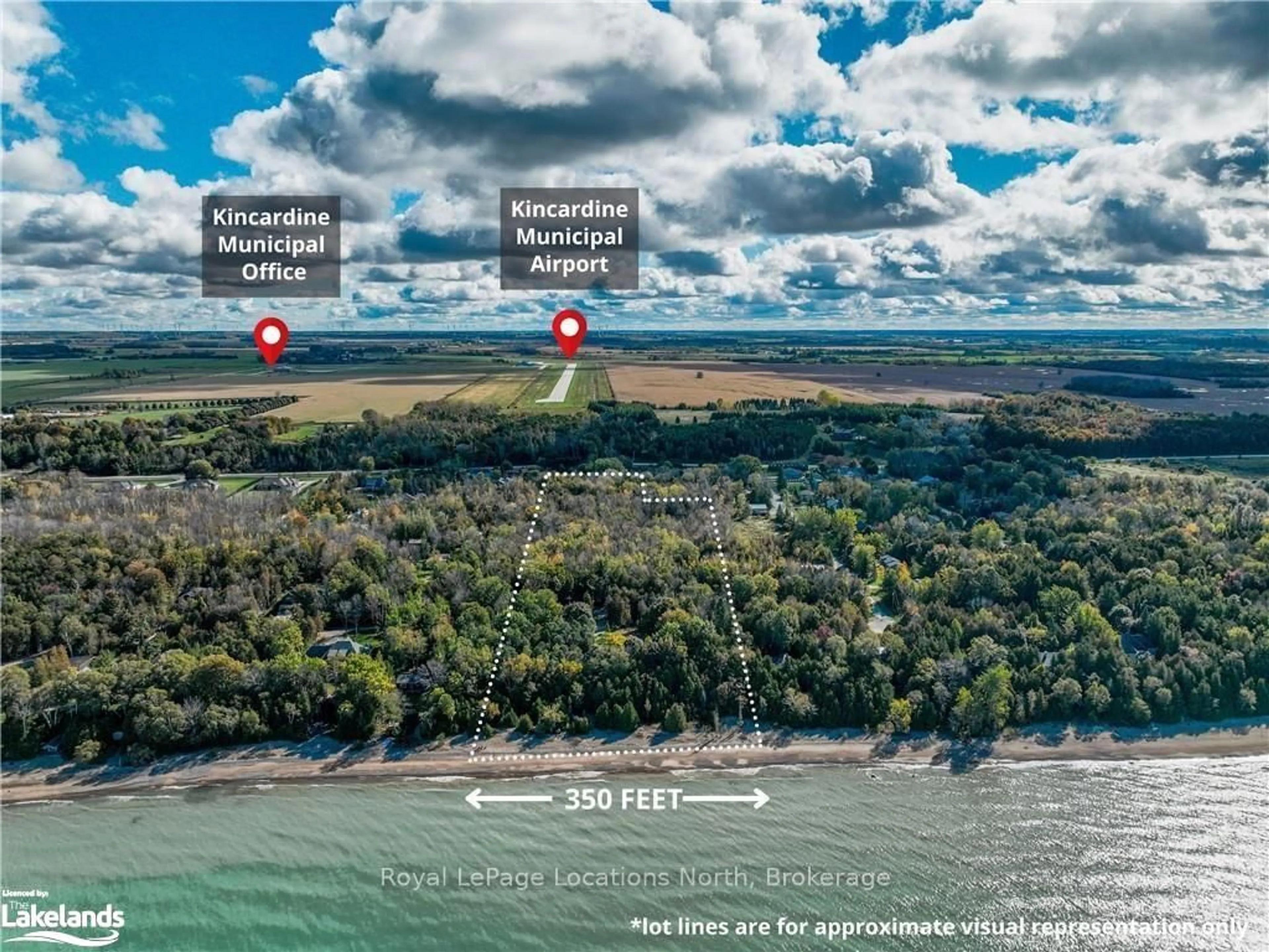 A pic from outside/outdoor area/front of a property/back of a property/a pic from drone, water/lake/river/ocean view for 229 Bruce 23 Rd, Kincardine Ontario N2Z 2X6