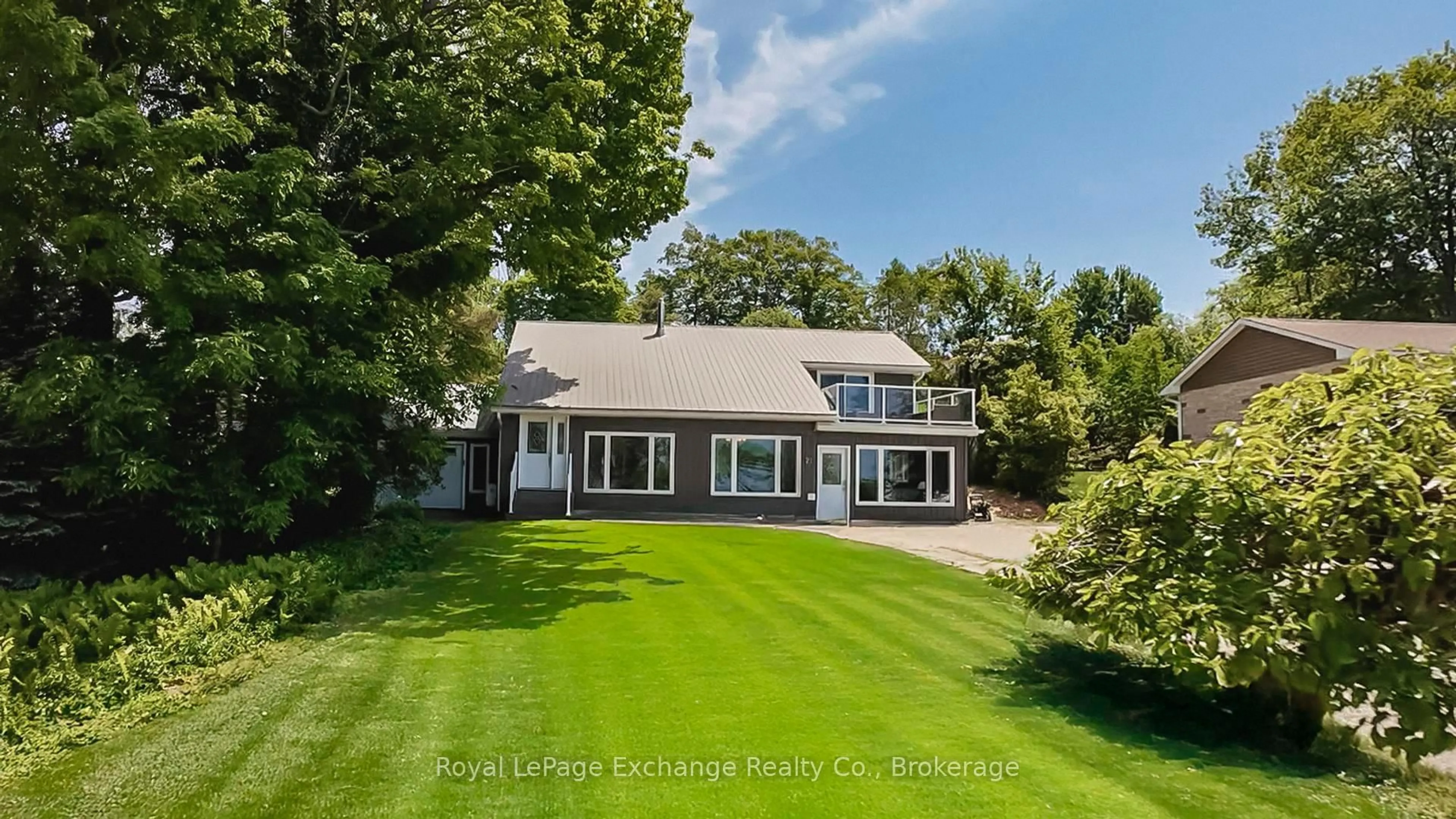 A pic from outside/outdoor area/front of a property/back of a property/a pic from drone, water/lake/river/ocean view for 21 Boiler Beach Rd, Huron-Kinloss Ontario N2Z 2L2