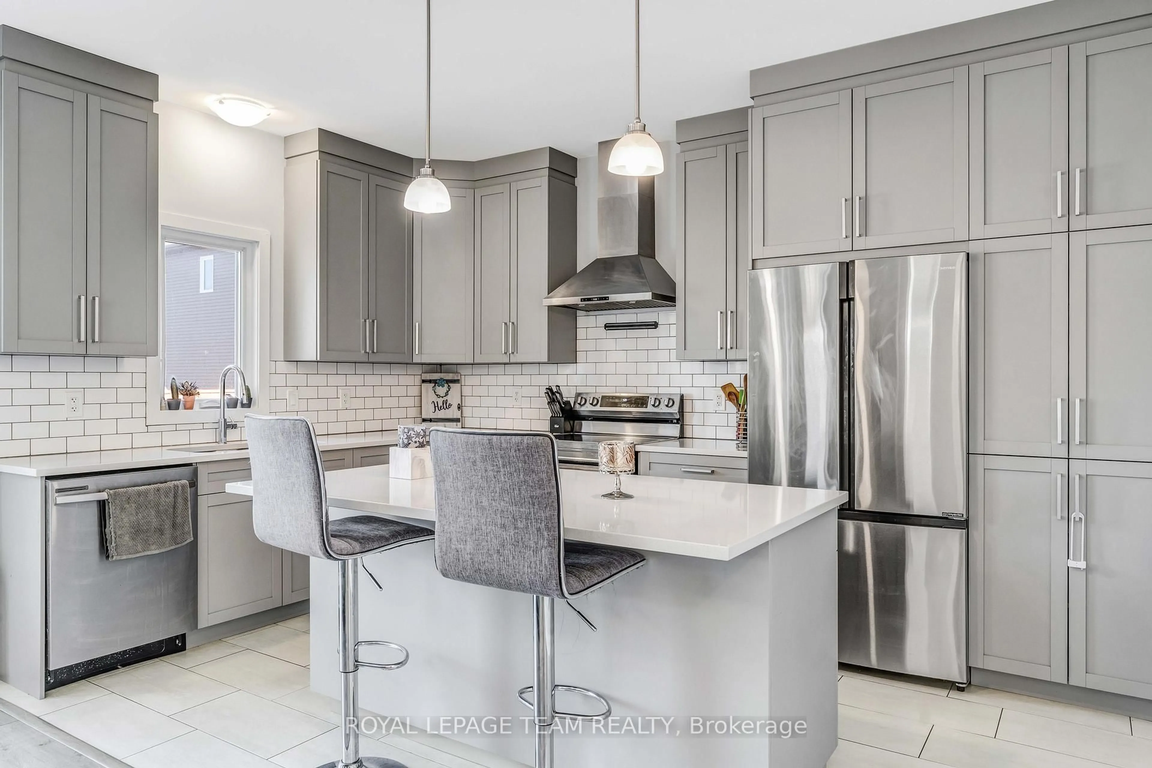 Open concept kitchen, ceramic/tile floor for 14 Livya St, The Nation Ontario K0A 2M0